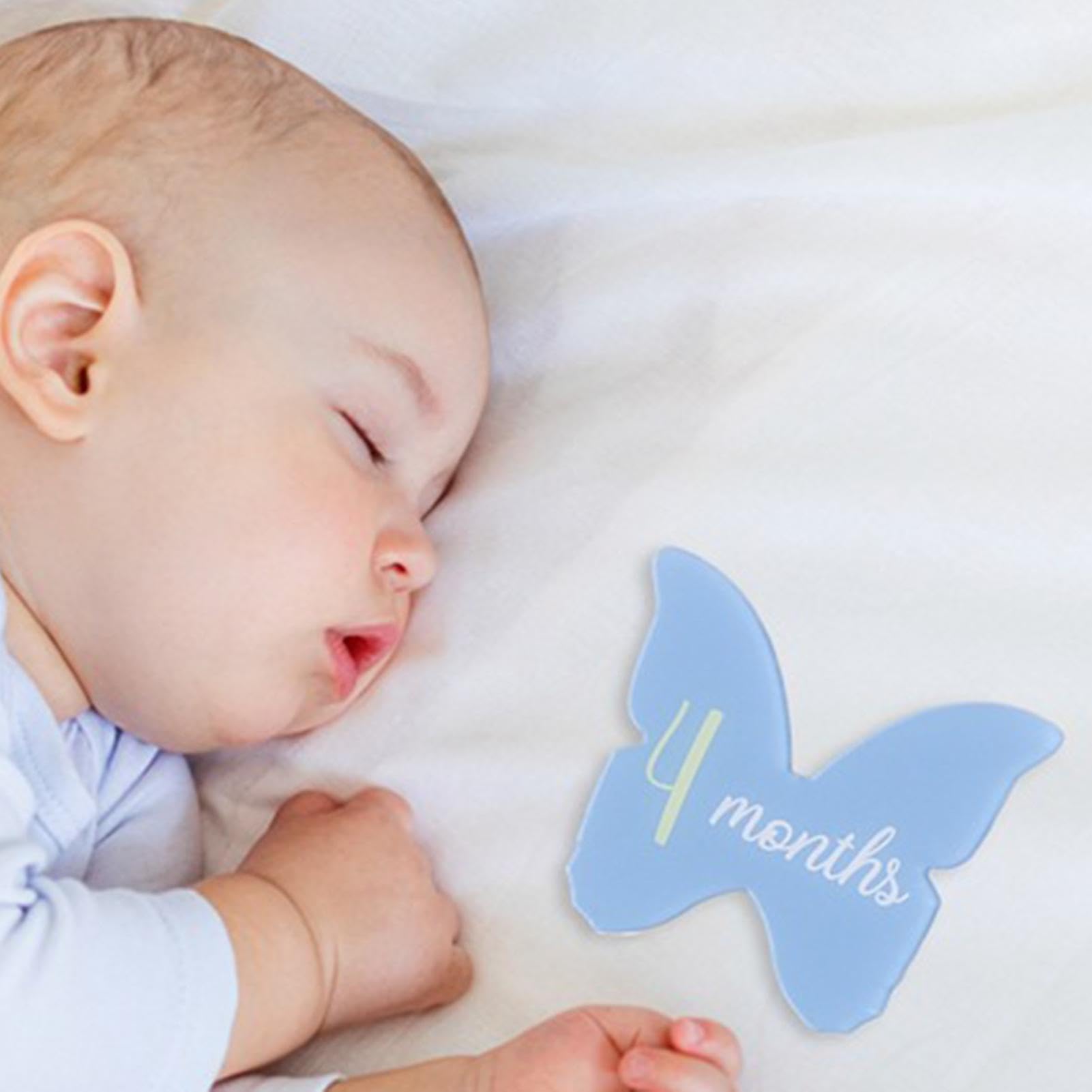 Acrylic Baby Growth Card - Elegant Newborn Photography Prop for Welcome & Hello Signs | Document Your Baby's Milestones | Perfect for Newborn Photo Shoots, Baby Showers & Nursery Decor