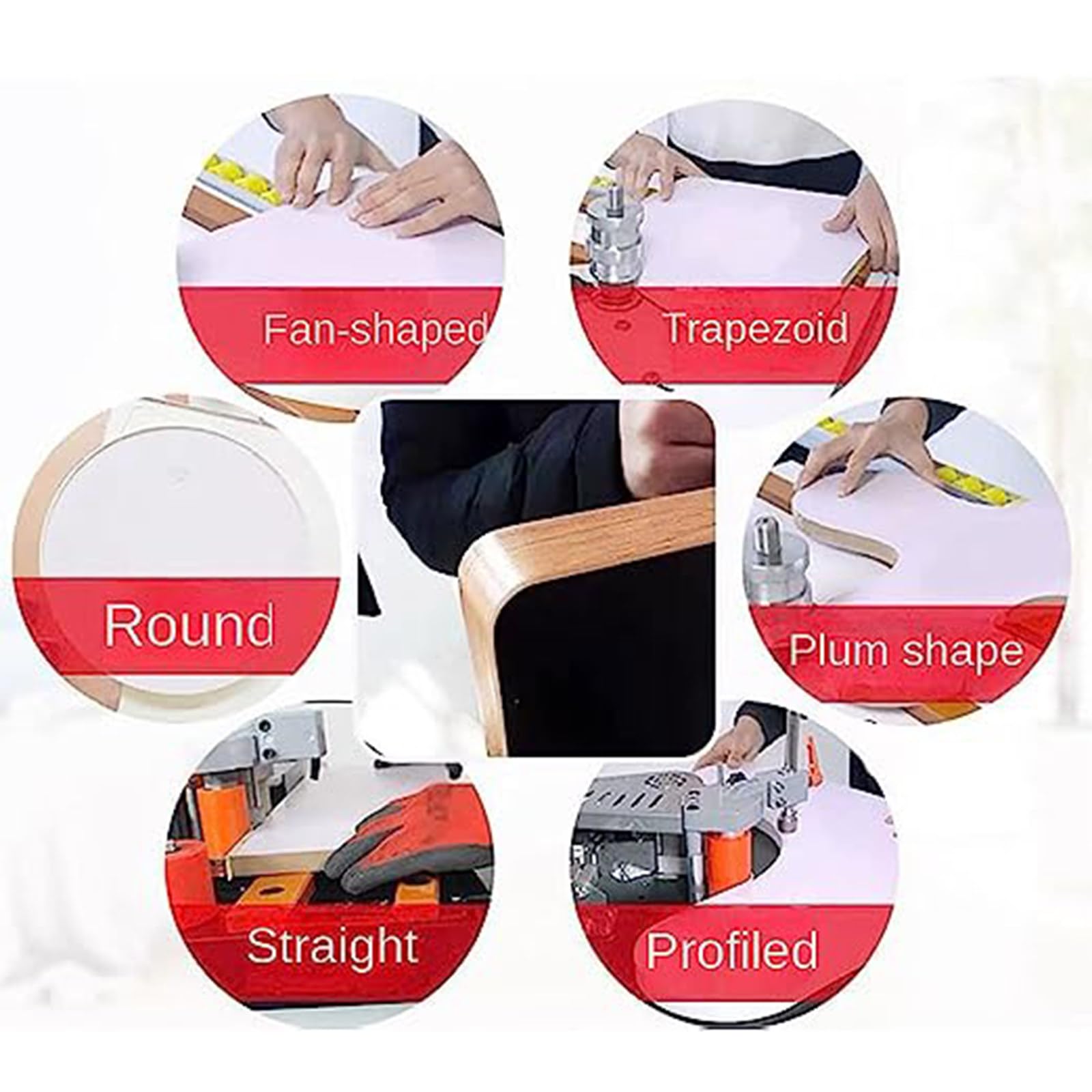 Portable Edge Bander - 1200W Woodworking Machine for PVC Edge Banding | DIY & Professional Use