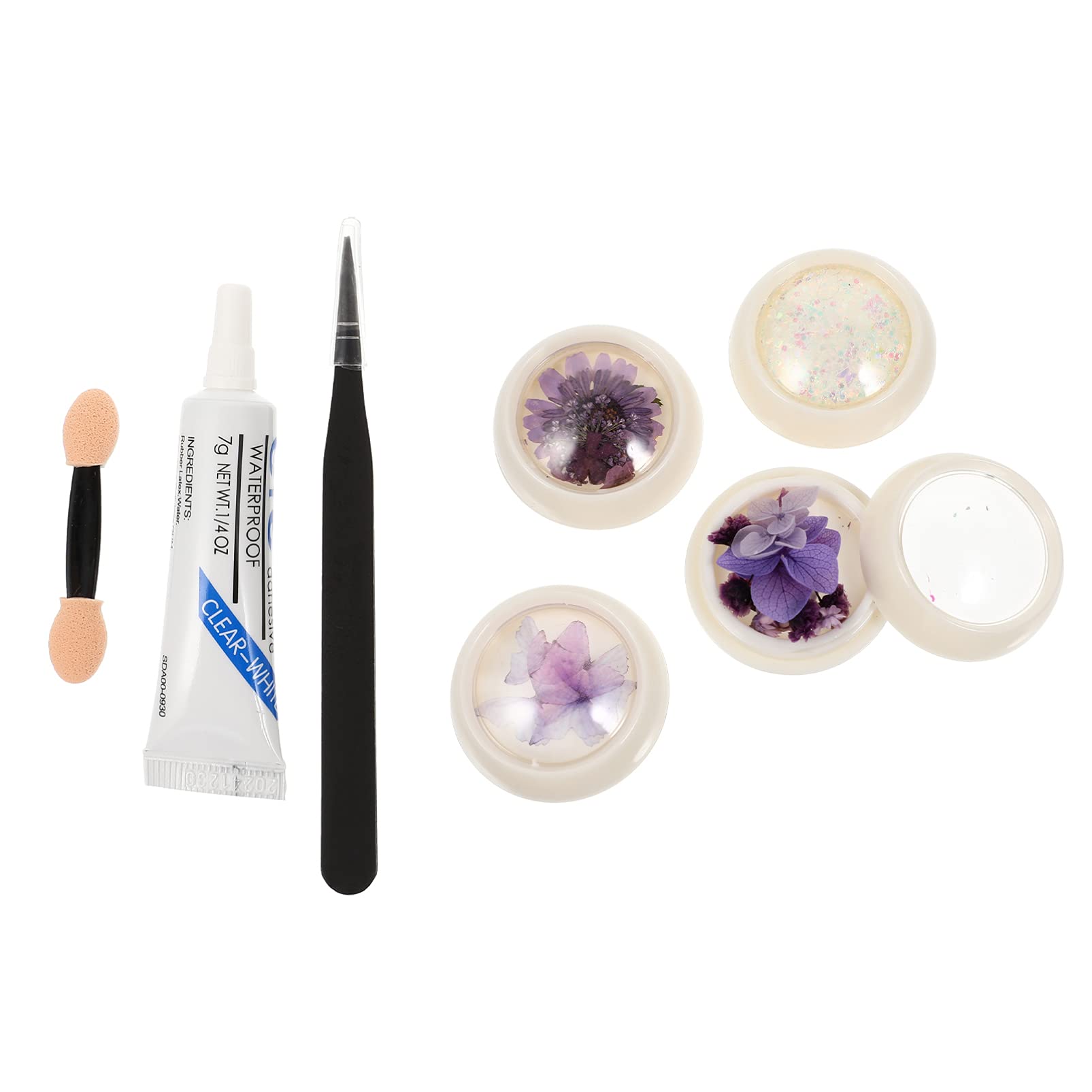 Artibetter 4Pcs Holographic Eye Glitter & Nail Sequins - 3D Shimmer Flakes for Face, Hair, Body & Nail Art - Perfect for Festival Makeup, DIY Crafts & Beauty Decoration