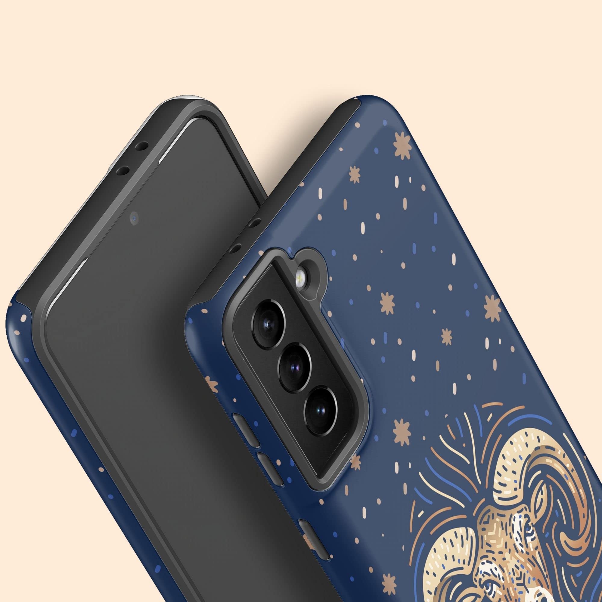Custom Aries Zodiac Sign Phone Case - Personalized Astrology Name Cover for Samsung Galaxy S25 Plus/S24 Ultra/S23/S22/S21/S20/S10/S9/S8/Note 20/10 - Perfect for Horoscope Lovers & Gift Giving
