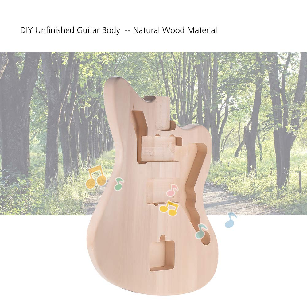 Unfinished MZB-T DIY Electric Guitar Body - Basswood Blank for Custom Builds | Perfect for Guitar Mods, DIY Projects & Luthier Creations