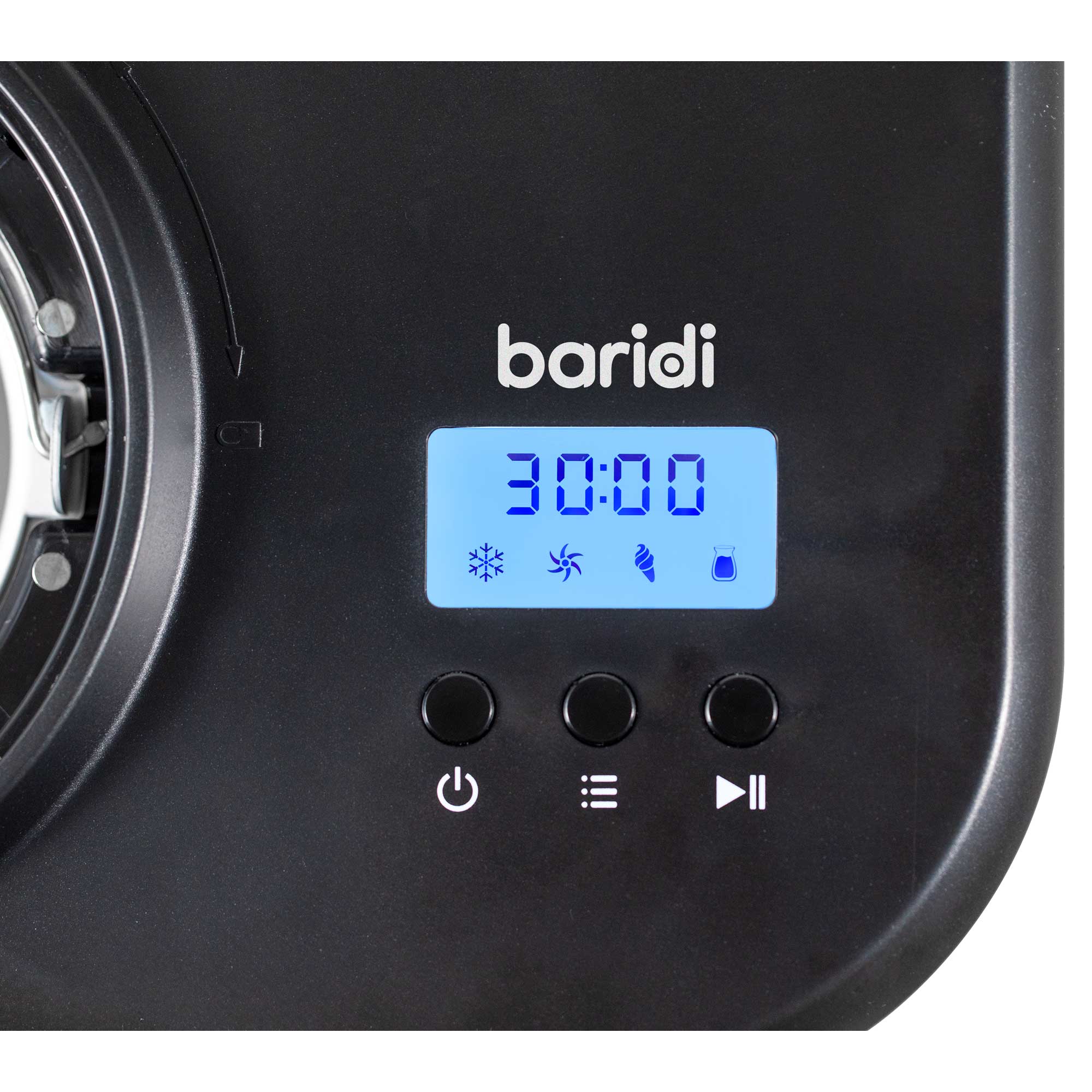 Baridi 1L Ice Cream Maker with Fast Freeze Compressor - Homemade Gelato, Sorbet & Frozen Yogurt Machine - Perfect for Parties, Desserts & Family Treats