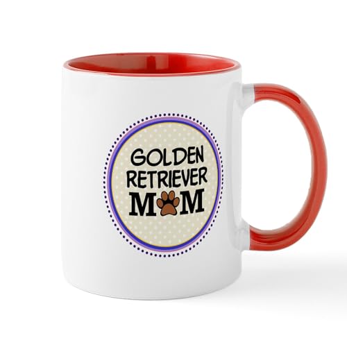 White/Red Inside - Golden Retriever Dog Mom Mugs