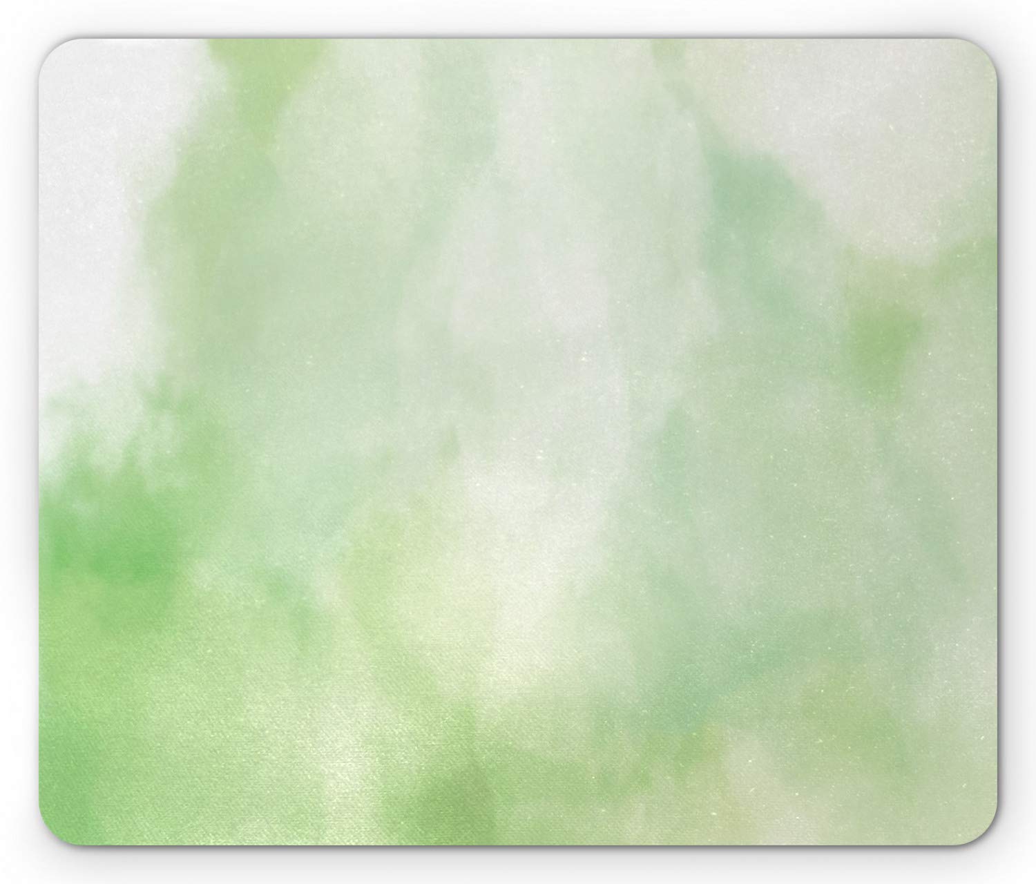 Ambesonne Abstract Art Mouse Pad - Pastel Green Smoke Design, Non-Slip Rubber Base, Standard Size Rectangle Mousepad for Office & Gaming | Home & Work Desk Accessory