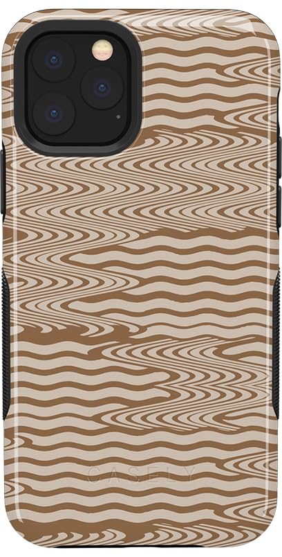 Mocha Ripple | Brown Waves