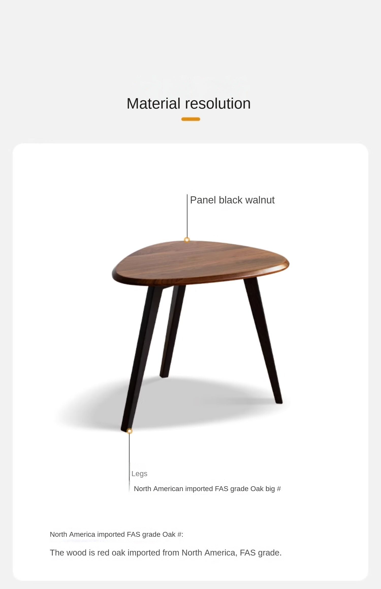 Solid Black Walnut Wood Coffee Table - Handcrafted Modern Living Room Furniture for Home Decor & Entertaining