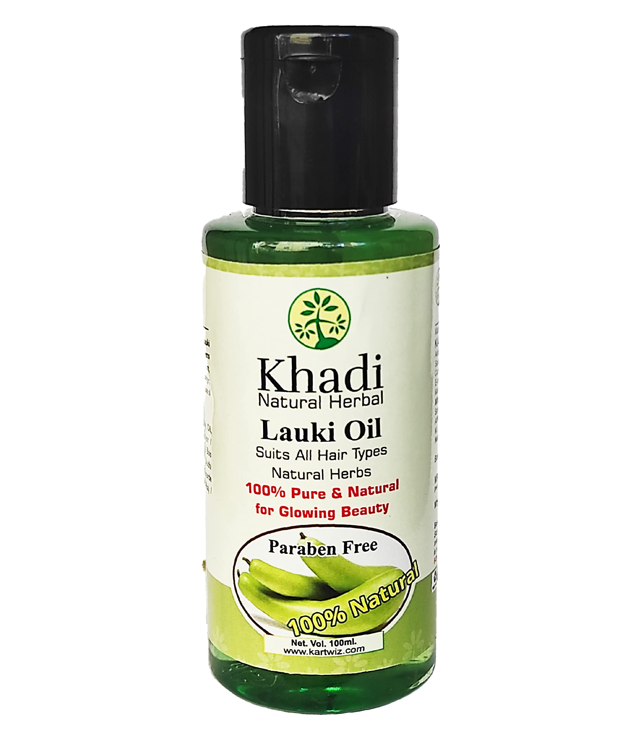Herbigiri Herbal Lauki Hair Oil for Stress Relief & Anti-Dandruff - 100ml | Natural Hair Growth Treatment | Perfect for Daily Scalp Massage & Relaxation