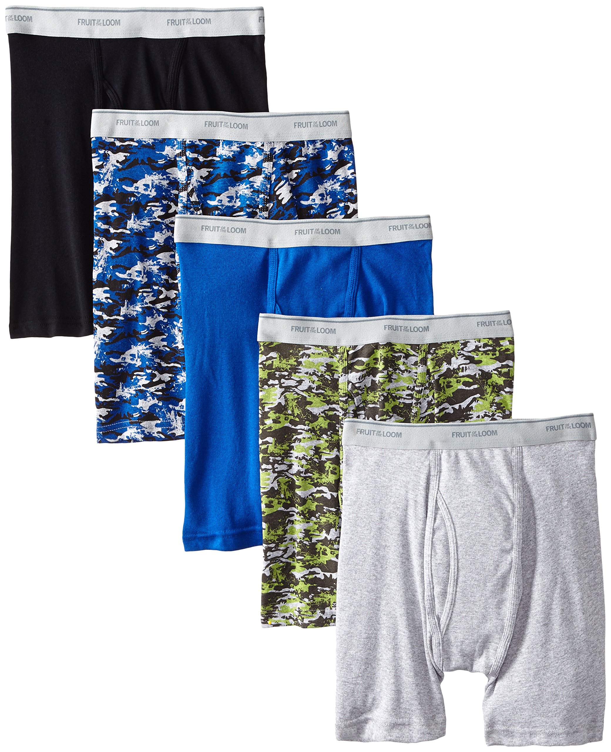Fruit of the Loom Men's No Ride Up Boxer Briefs - Soft Breathable Cotton Underwear for All-Day Comfort - Perfect for Workout, Travel & Everyday Wear