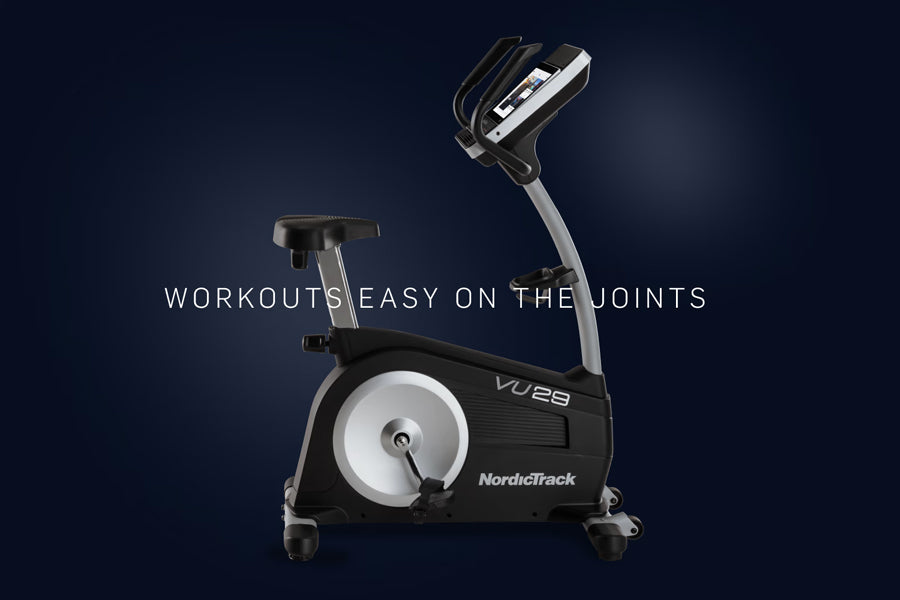 NordicTrack Commercial VU 29 Upright Exercise Bike - Indoor Cycling Bike for Home Gym with 29
