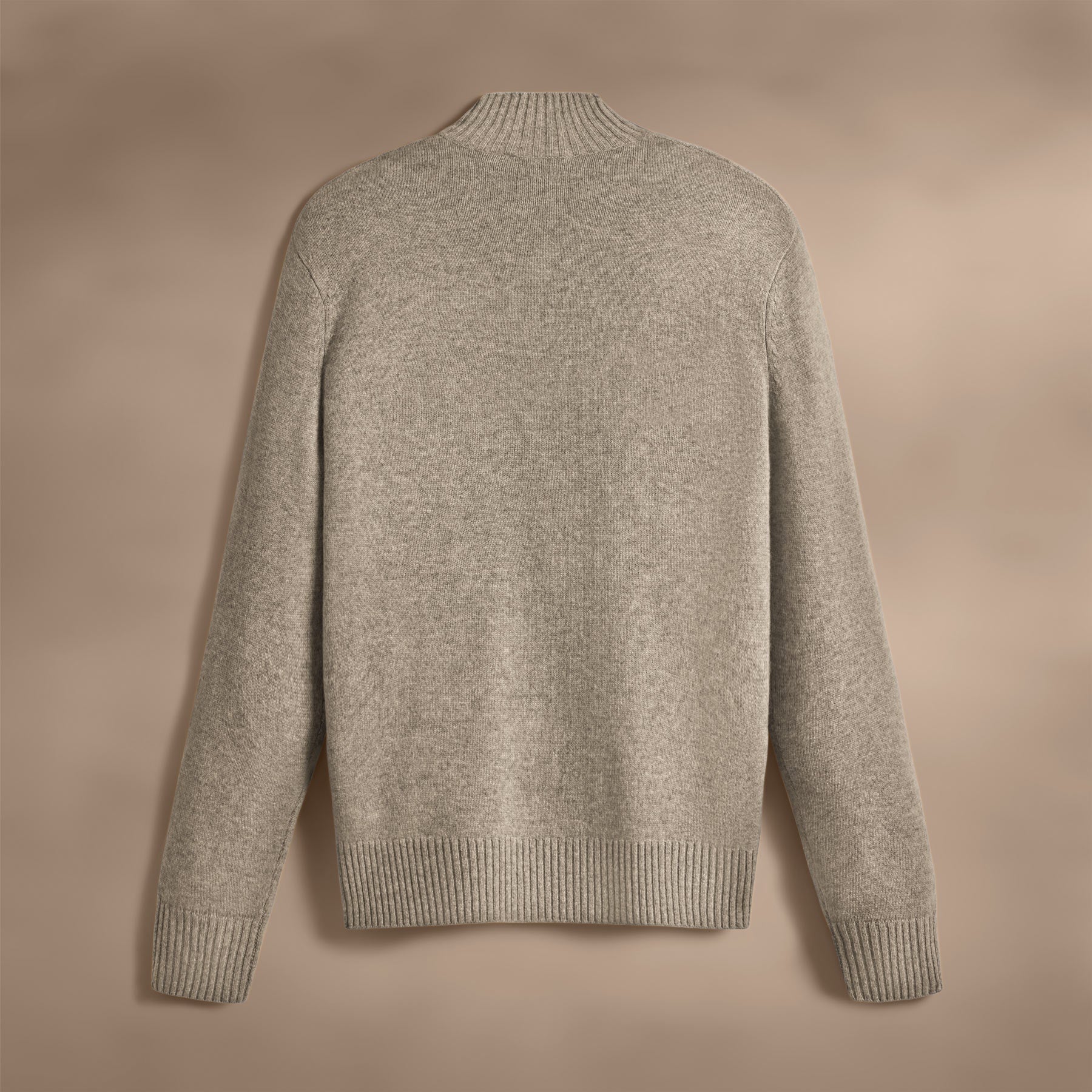 Luxury Cashmere Half Zip Sweater for Men & Women | Soft & Warm Winter Pullover | Coyote Brown | Perfect for Casual Outings & Office Wear