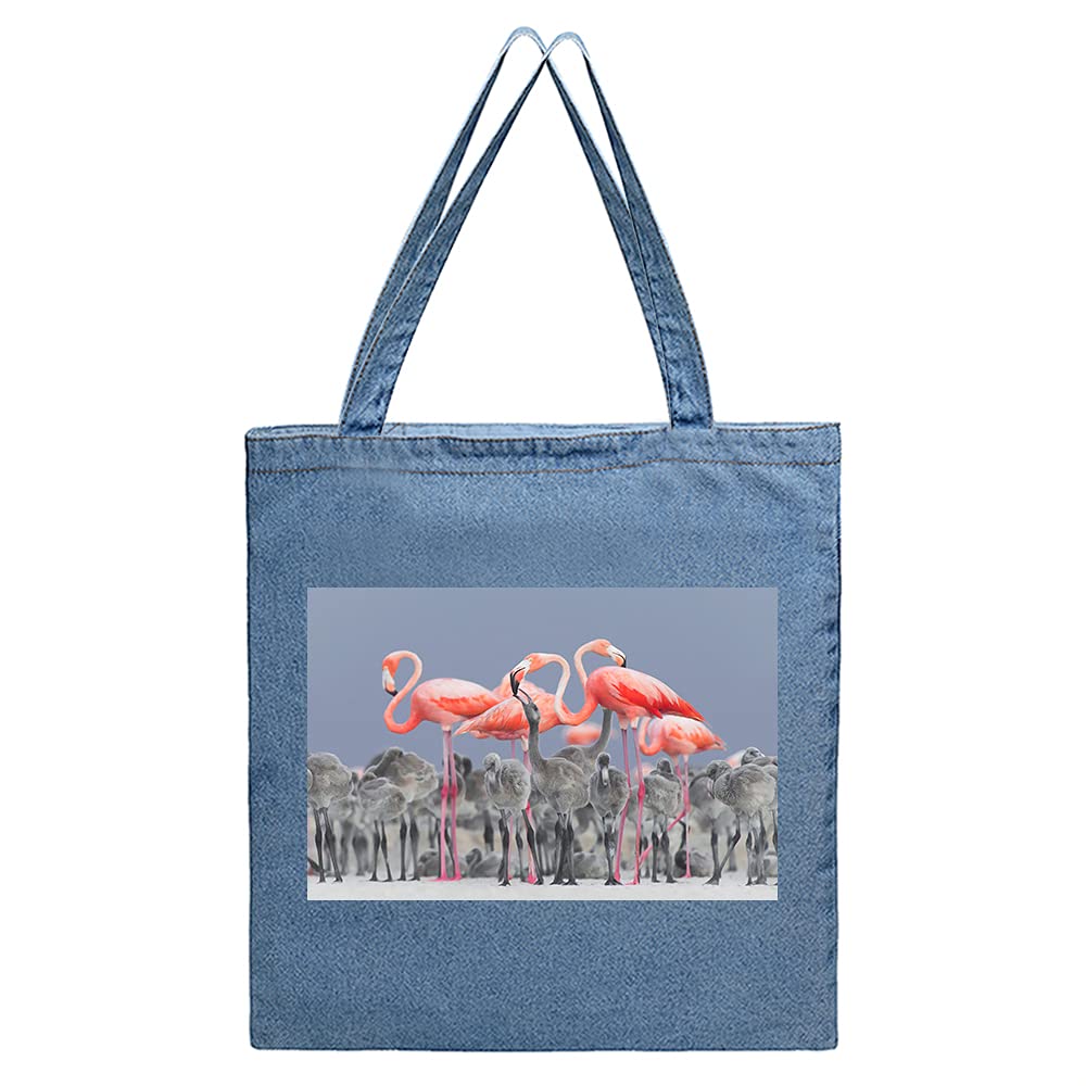 Ufcell Fashion Handbag - Cute Animal Squirrel Design - Casual Soft Denim Shoulder Bag for Women | Perfect for Daily Use, Shopping, and Travel Accessories