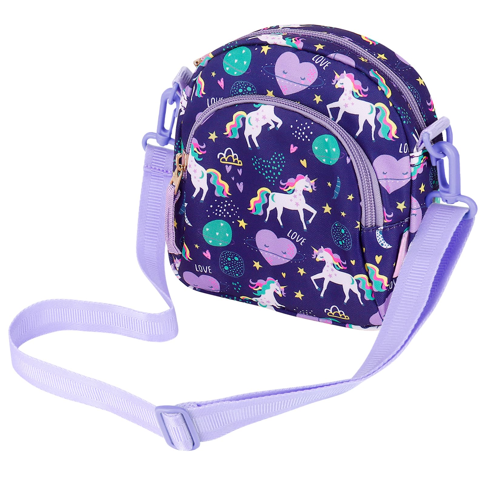 Choco Mocha Girls Crossbody Purse for Toddlers & Kids Ages 2-8 | Adjustable Strap Cute Little Handbag for School, Playdates & Special Occasions
