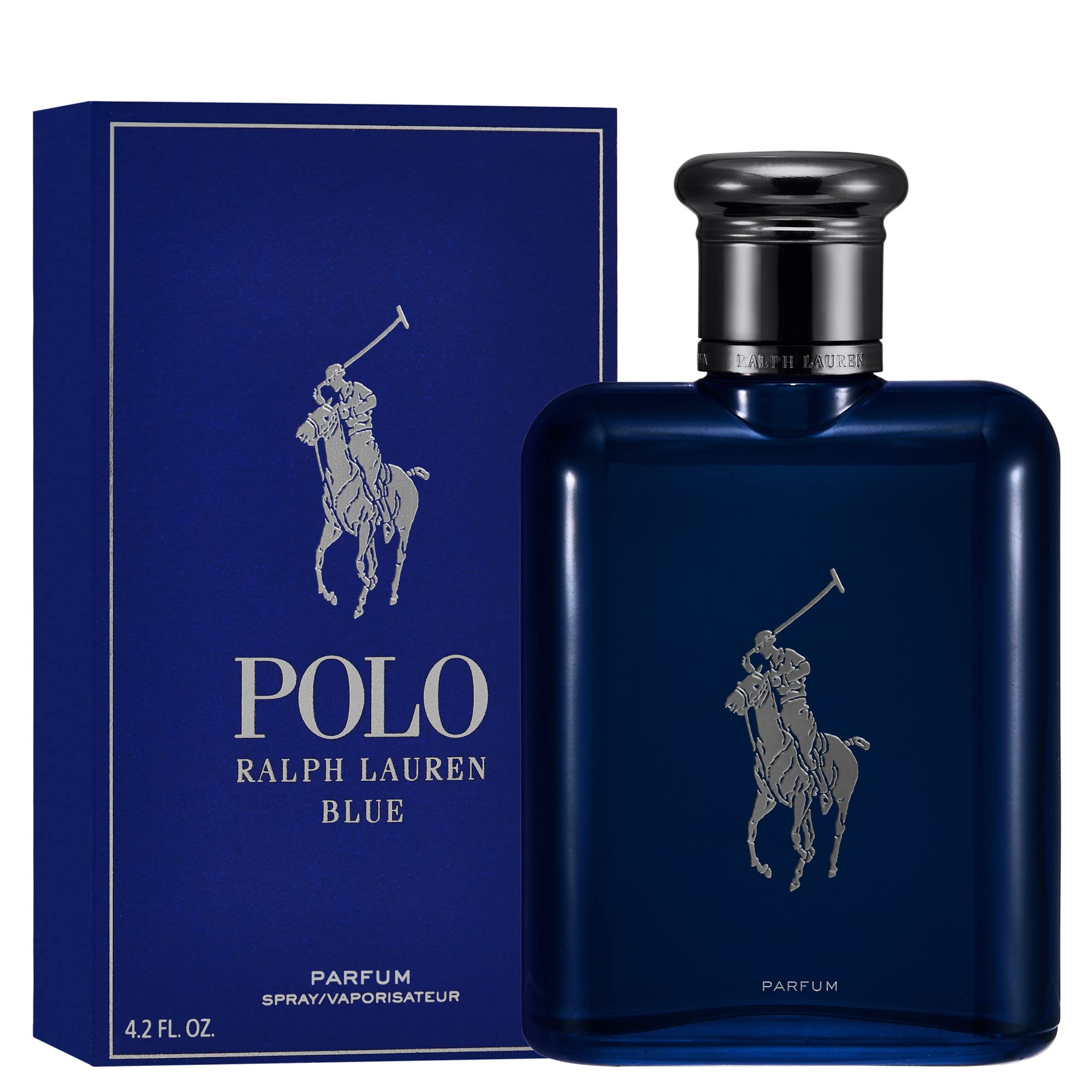Ralph Lauren Polo Blue Eau de Parfum for Men - Aquatic Fresh Cologne with Citrus, Oakwood & Vetiver Notes - Long Lasting Intense Fragrance - Perfect for Daily Wear, Office & Evening Events