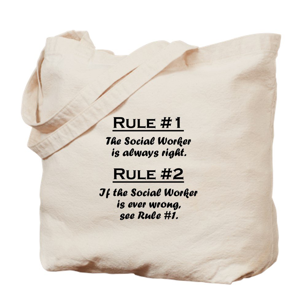 Social Worker Tote Bag - Natural Canvas Reusable Shopping Bag for Professionals - Perfect for Work, Groceries & Everyday Use
