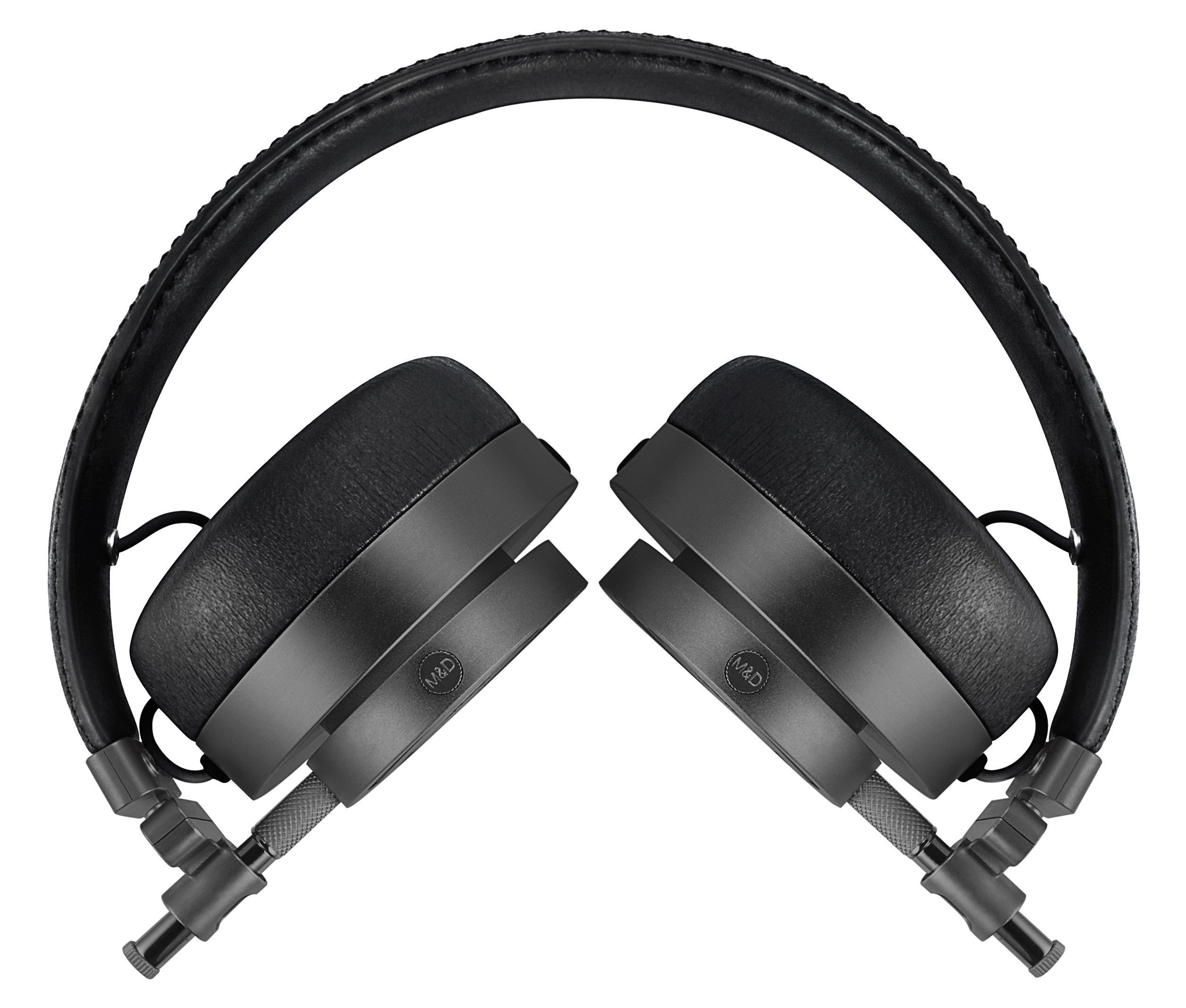 Master & Dynamic MH30 Foldable Premium Leather On-Ear Headphones - High Fidelity Sound, Luxe Gunmetal Finish (Renewed) - Perfect for Travel, Commuting & Office Use