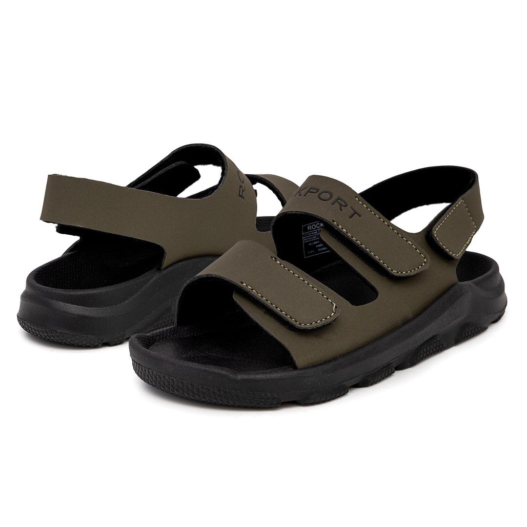 Rockport Kids Sport Sandals with Adjustable Straps - Breathable Water Shoes for Boys & Girls | Toddler to Big Kid Sizes | Perfect for Beach, Pool & Outdoor Play