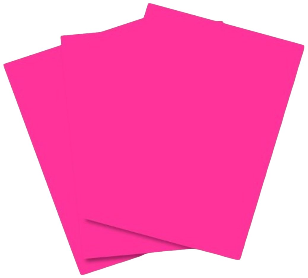 Premium A4 80 GSM Bright Pink Colored Paper - 50 Sheets Pack for Scrapbooking, Card Making & Craft Projects | House of Card & Paper HCP58