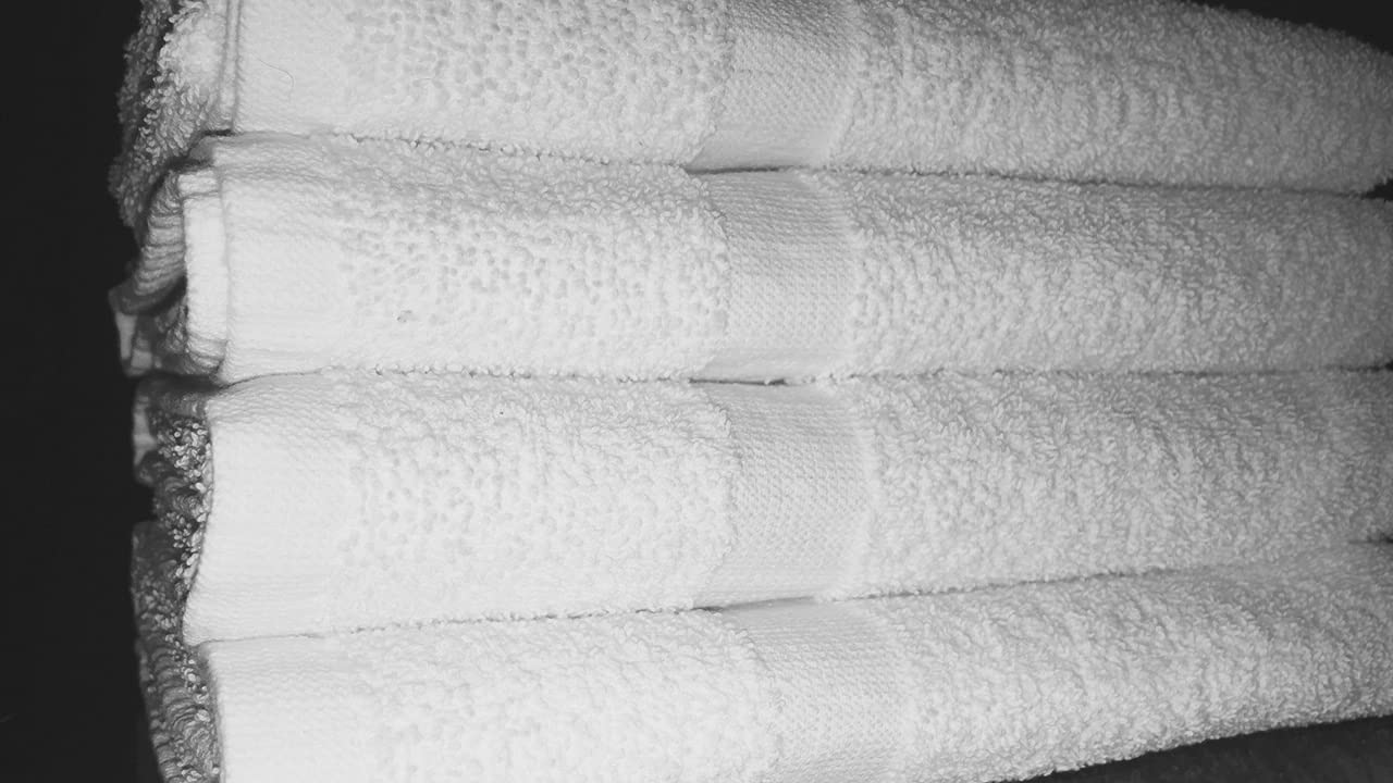 Premium 120-Piece 22x44 Inch White Bath Towels Set - Soft & Absorbent, 6# Weight - Perfect for Hotels, Spas, Gyms & Home Bathrooms
