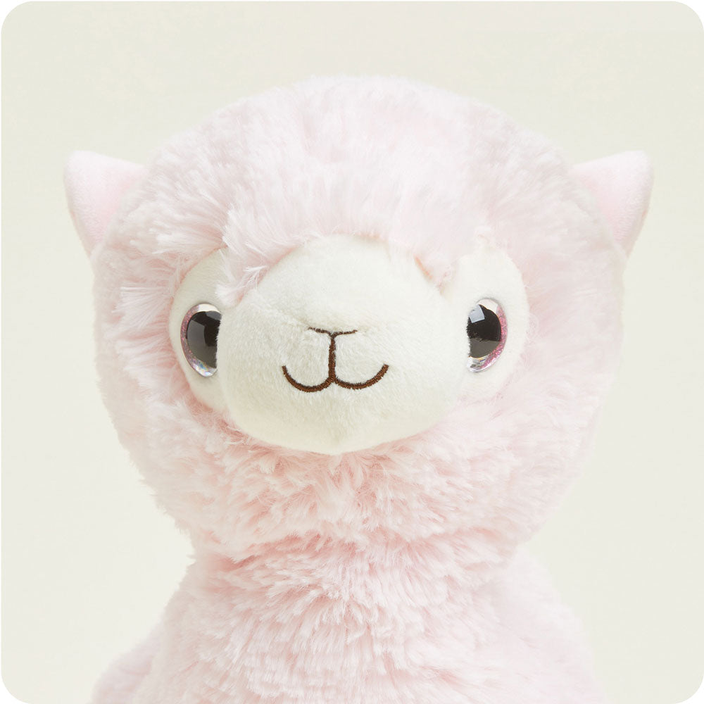 Pink Llama Plush Stuffed Animal with Microwavable Heat Pack - Soft & Cozy Warmies for Kids & Adults - Perfect for Stress Relief, Anxiety Comfort, and Cold Weather Warmth