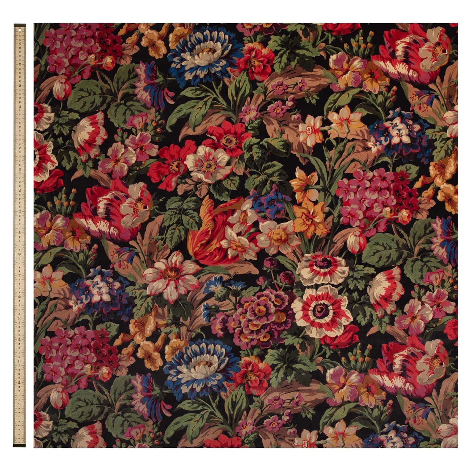 FLORESCENCE Velvet Noir - Luxurious Soft Velvet Fabric for Elegant Dresses, Curtains & Home Decor | Perfect for Evening Gowns, Theater Drapes & Upscale Interior Design