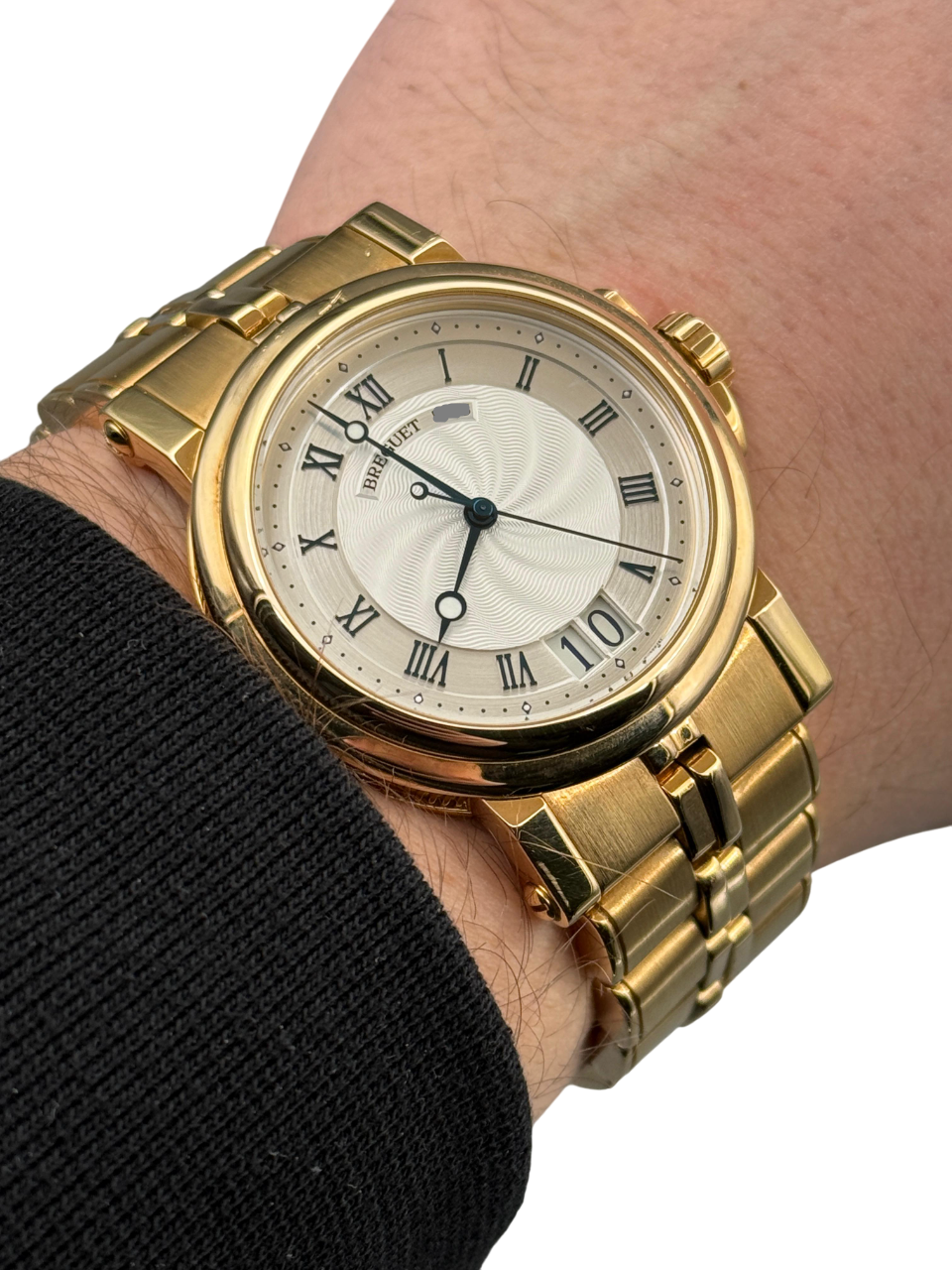 Breguet Marine Big Date Skeleton 18K Yellow Gold Men's Luxury Watch - Perfect for Business Meetings, Formal Events & Collectors