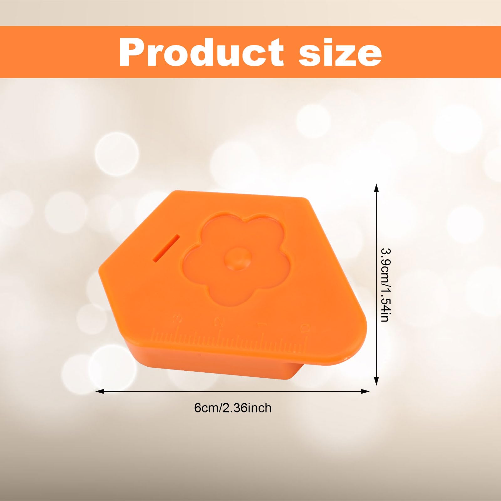 Magnetic Seam Guide for Sewing Machine - Universal Multifunctional Hemmer Guide with Measurement Scale | Perfect for Quilting, Dressmaking & DIY Sewing Projects (Orange)