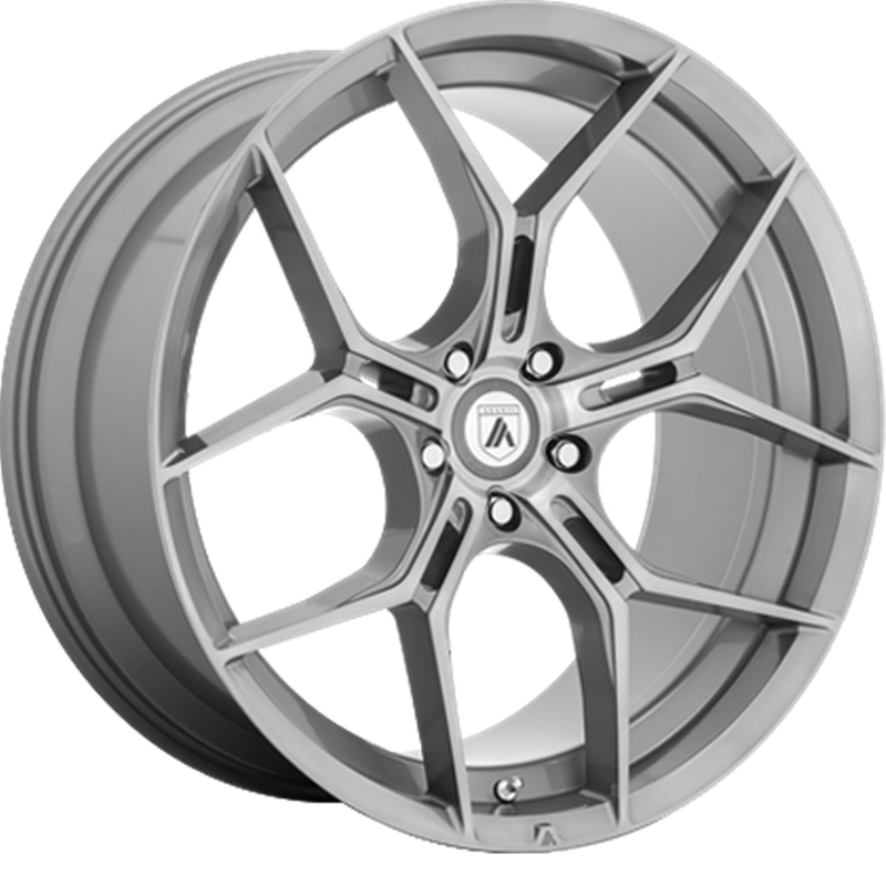 Asanti ABL-37 20x9 Inch Monarch Titanium Brushed +38mm Offset Rims - Premium Alloy Wheels for Trucks & SUVs | Perfect for Off-Road Adventures & Urban Styling