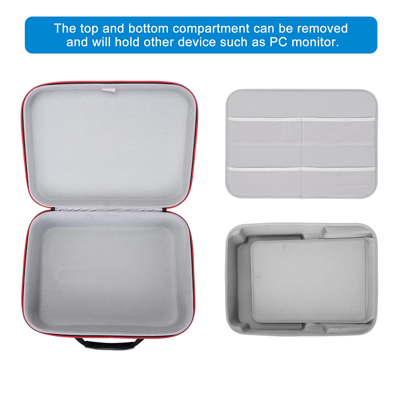 RLSOCO PS5 Travel Carrying Case for PlayStation 5 Digital & Disc Edition - Protective Storage Bag with Charging Dock, HD Camera, 2 Controllers & 4 Game Discs - Perfect for Gaming Travel & Console Protection