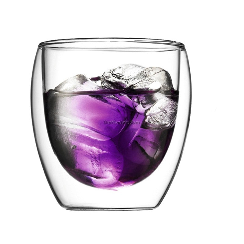Premium Double Wall Insulated Crystal Glass Tea Cup - Elegant & Shatterproof for Hot & Cold Beverages - Perfect for Home, Office, or Gifts