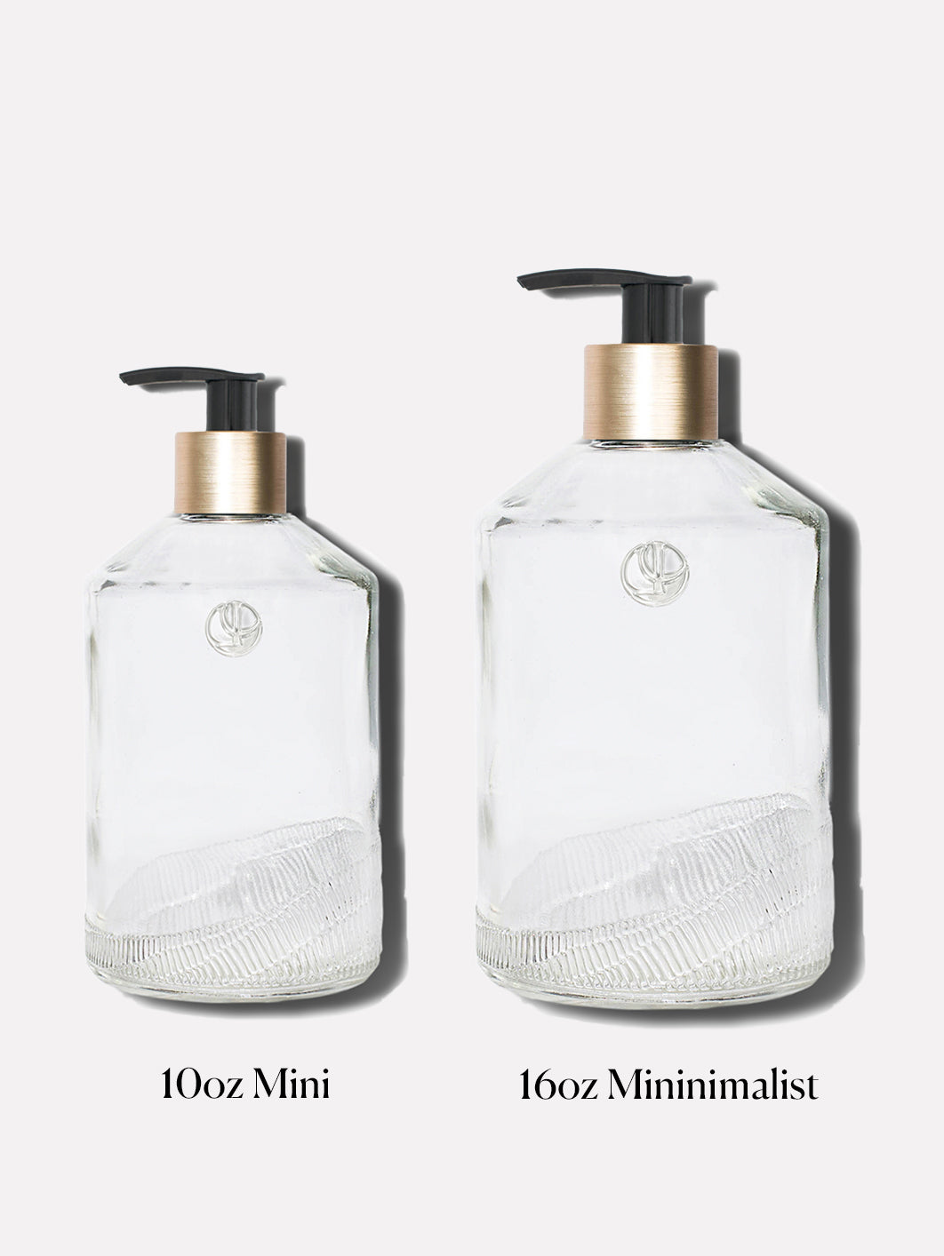 10 oz Clear Glass Empty Soap Bottle for Hand Wash & Lotion | Petite Refillable Dispenser | Perfect for Bathroom, Kitchen & Travel