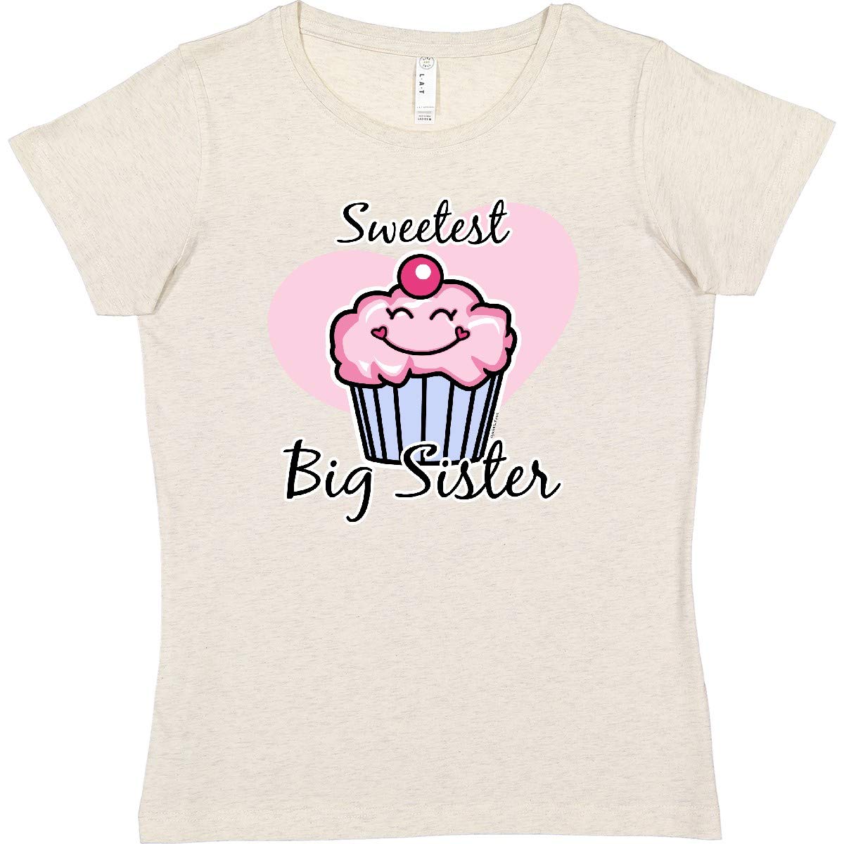 Inktastic Sweetest Big Sister Women's T-Shirt - Comfortable Cotton Tee for Sisters - Perfect Gift for Siblings, Family Events & Sister Apparel
