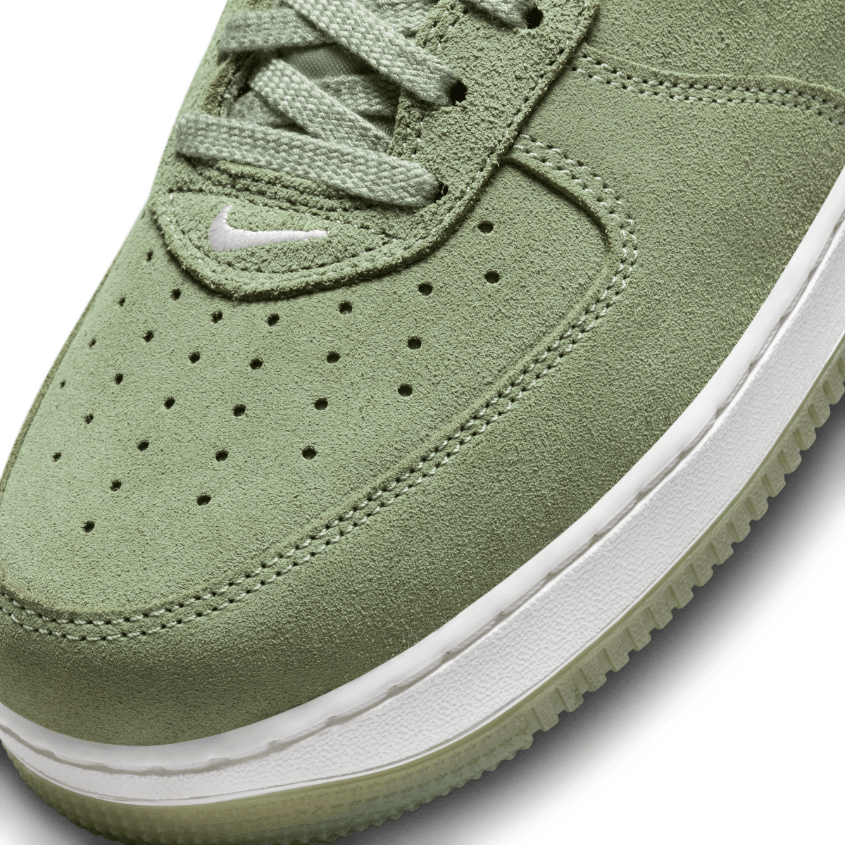 Nike Air Force 1 Low '07 Jewel Sneakers in Oil Green - Limited Edition 'Colour Of The Month' | Stylish Casual Shoes for Men & Women | Perfect for Streetwear, Everyday Wear & Sneaker Collection
