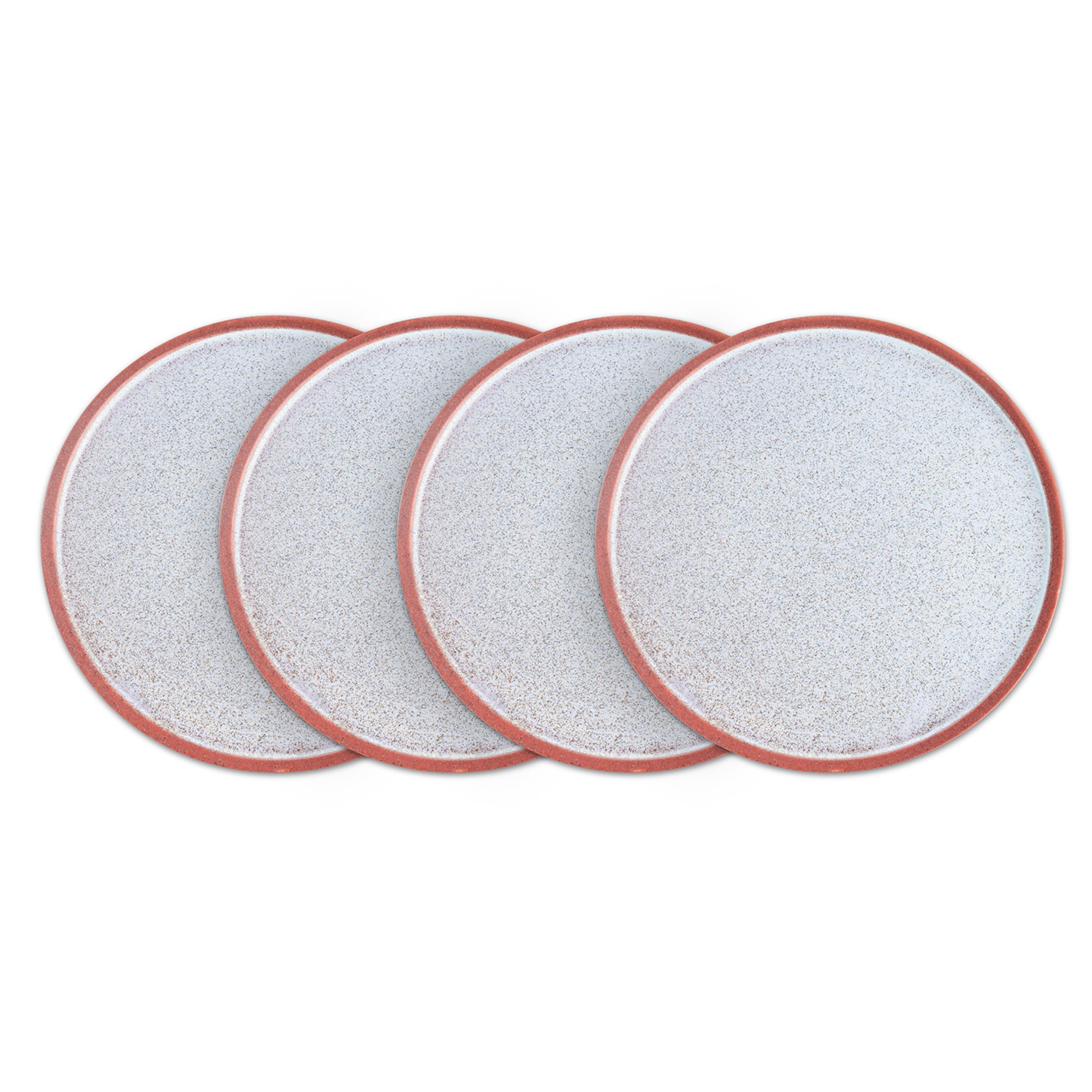 Vince Stoneware Dinner Plate Set - Red Ceramic Plates for Dining, Kitchen & Restaurant Use - Elegant & Durable Dinnerware for Everyday Meals & Special Occasions