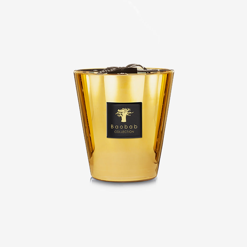 Baobab Collection Aurum Scented Candle - Luxury Gold Home Decor Scented Candle for Living Room, Bedroom & Bathroom Aromatherapy