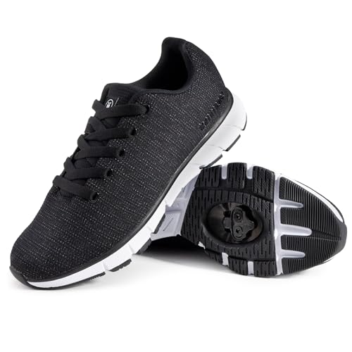 Black+white With Spd Cleats