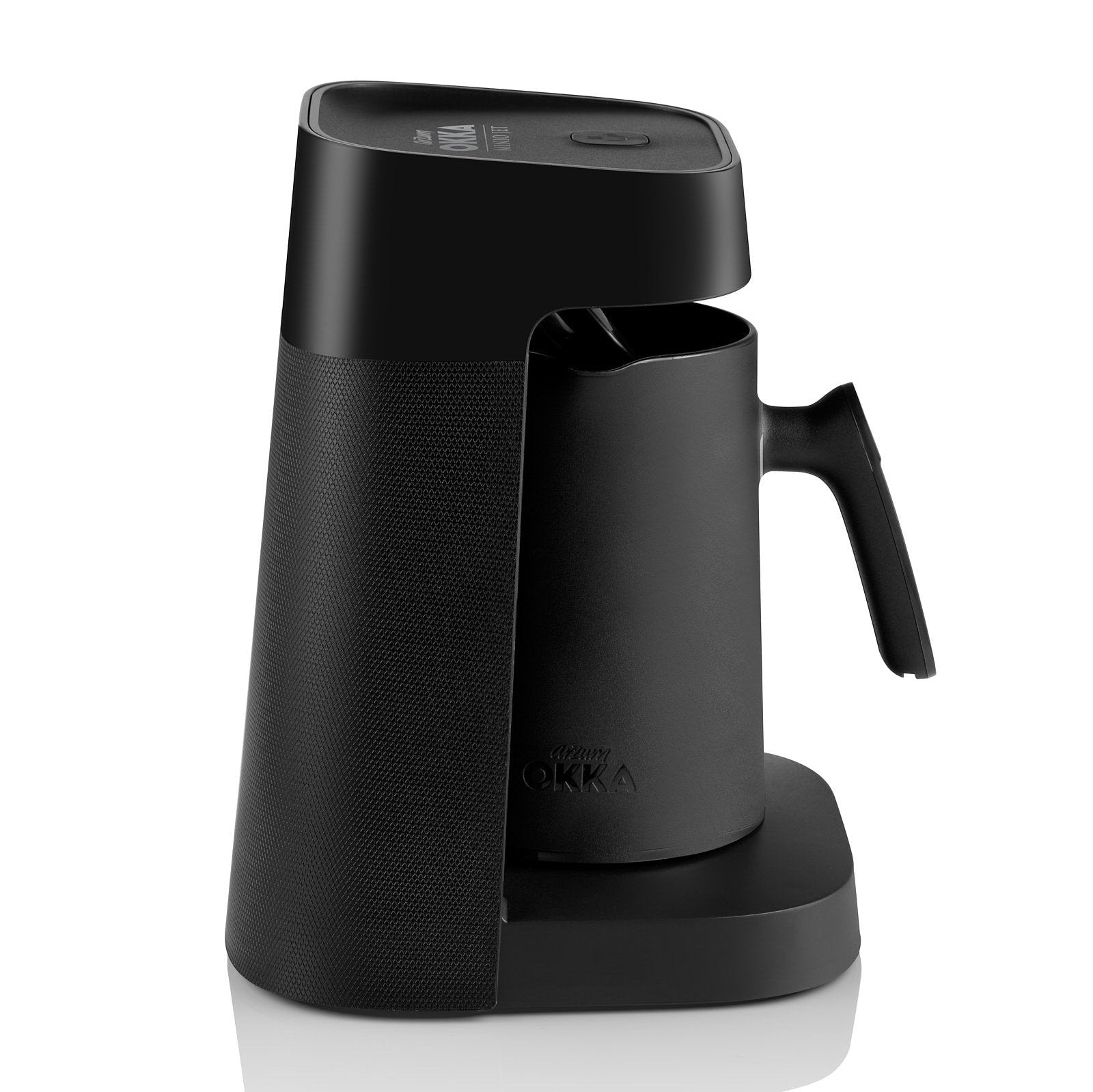 Arzum Okka Jet Automatic Turkish Coffee Maker - 5 Cup Capacity, Black & Chrome Finish - Perfect for Home, Office & Gifts
