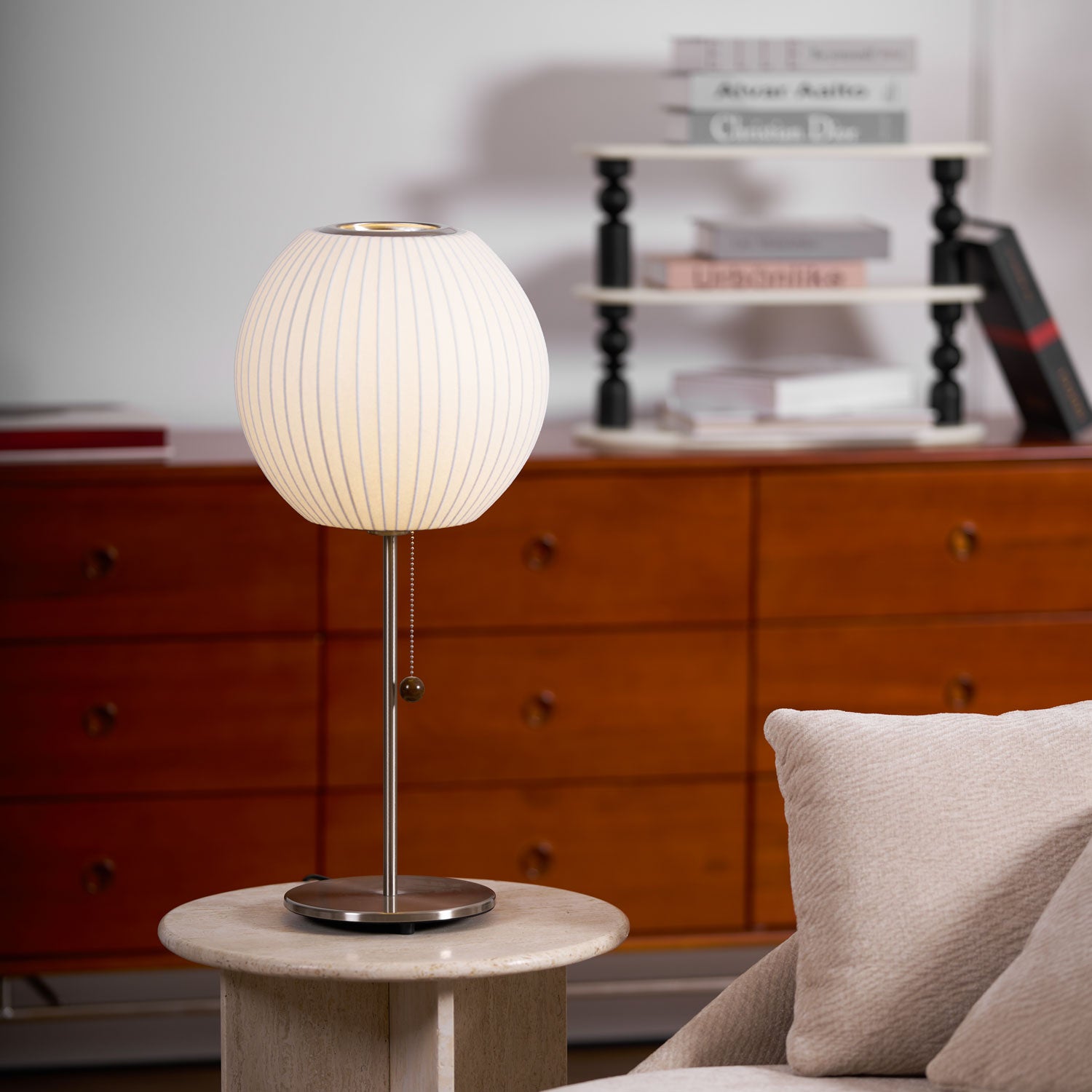 Nelson Table Lamp - Mid Century Modern LED Desk Lamp for Home & Office - Perfect for Living Room, Bedroom, or Study Lighting