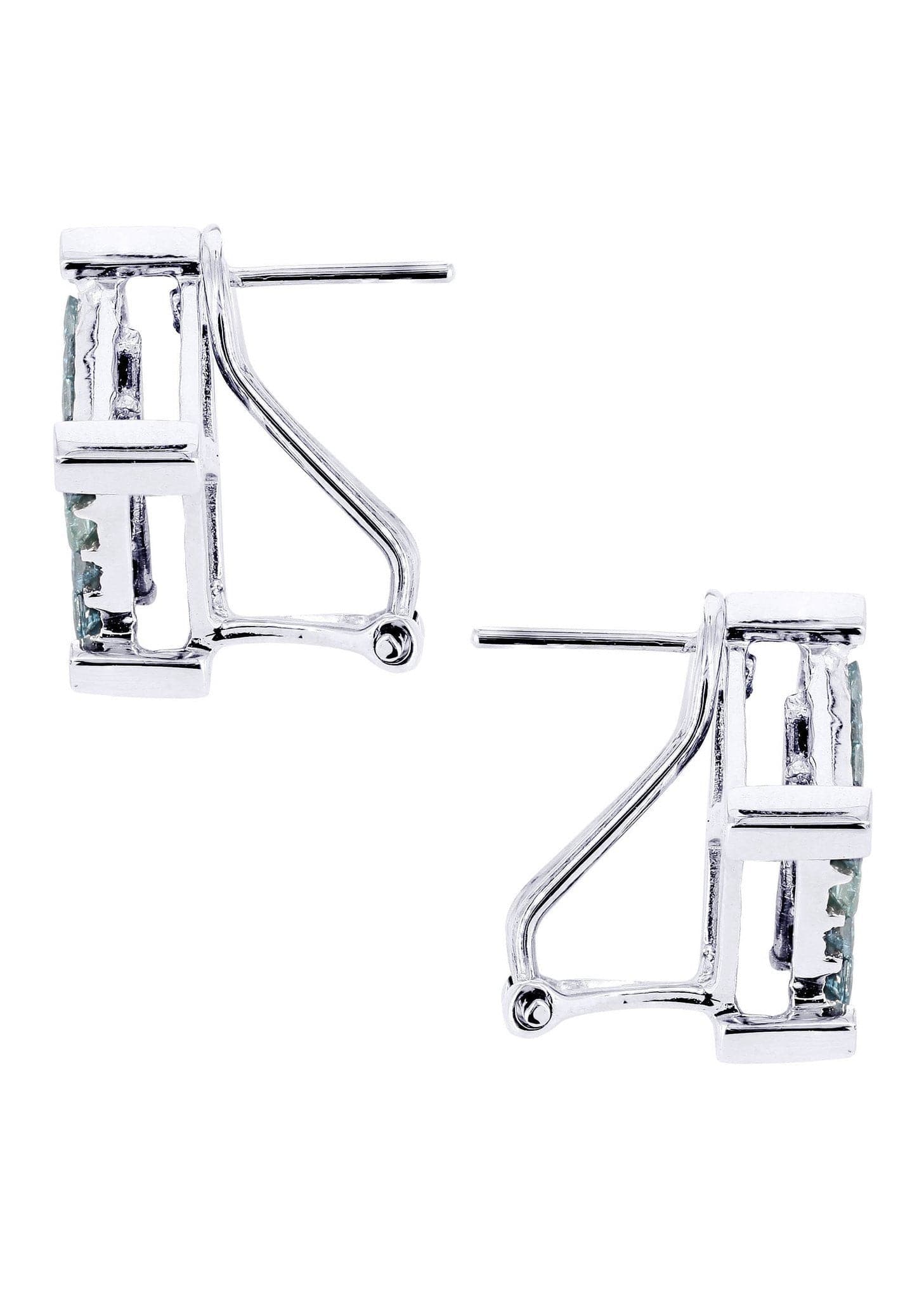 2.05 Carats 14K White Gold Diamond Stud Earrings for Men - Luxury Gift for Weddings, Anniversaries & Special Occasions