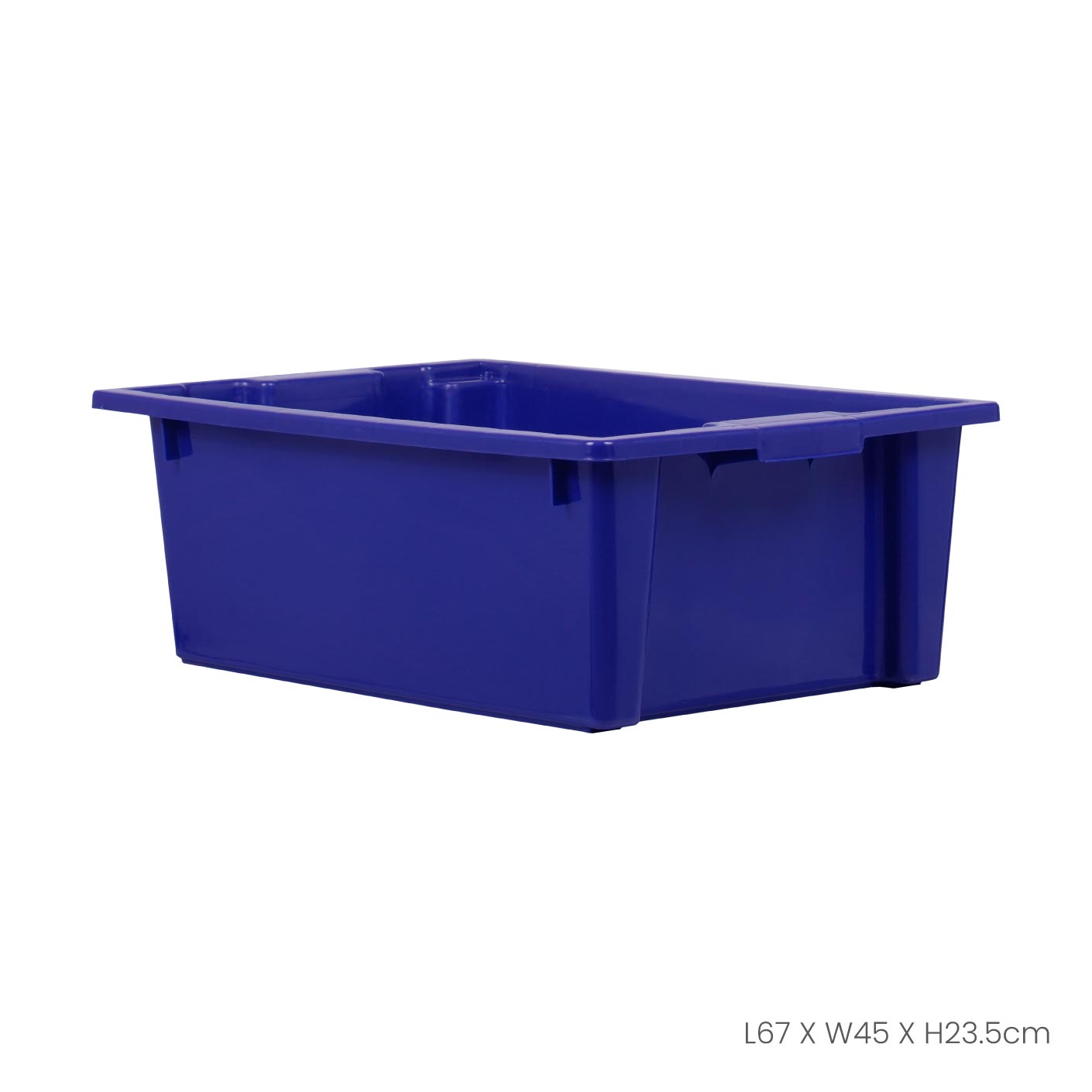 Heavy Duty Industrial Plastic Storage Container - Large Durable Stackable Bins for Warehouse, Garage & Workshop Organization (ID5907) - Perfect for Tool Storage, Parts Organization and Bulk Item Handling