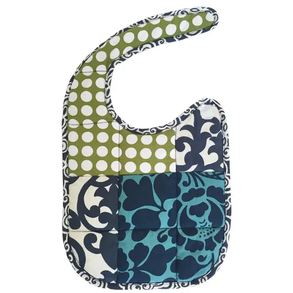 Scrappy Blue Baby Bib - Soft & Absorbent for Messy Meals - Perfect for Infants & Toddlers at Home or On-the-Go