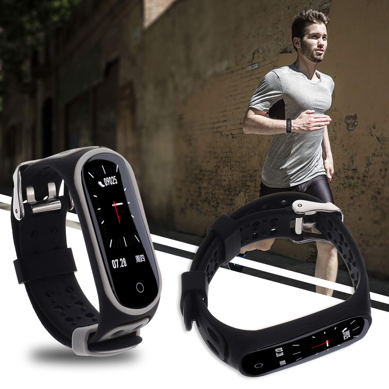 Hemobllo 2-Pack 5mm Silicone Watch Bands for Men - Durable Replacement Wrist Straps for Sports, Fitness & Everyday Wear - Compatible with Most Watches