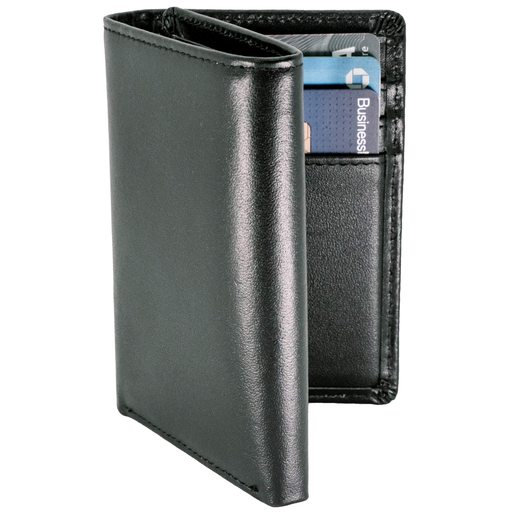 Premium Top Grain Leather Trifold Wallet for Men - RFID Blocking, Ultra Strong Stitching & Extra Capacity | Handcrafted Argentinian Leather | Thin & Sophisticated Tri-Fold Design | Perfect for Everyday Carry, Business & Travel