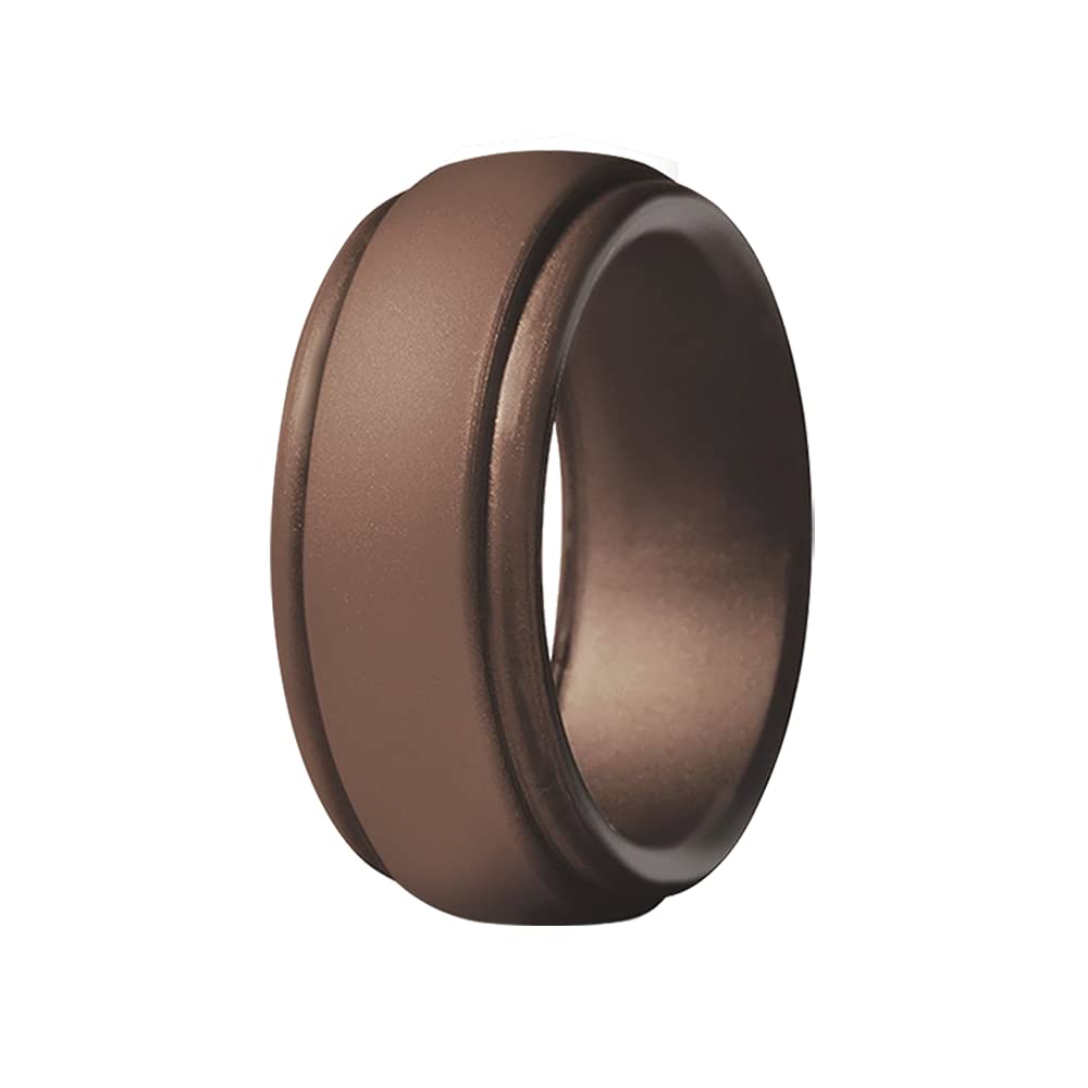 Custom Engraved Silicone Wedding Rings for Men & Women - Personalized Rubber Wedding Bands for Couples - Perfect for Active Lifestyles, Gym, Swimming & Outdoor Adventures