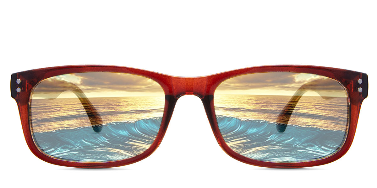 Yael Men Prescription Tinted Glasses - Blue Light Blocking & UV Protection for Work, Gaming & Reading - Stylish & Comfortable Eyewear for Men