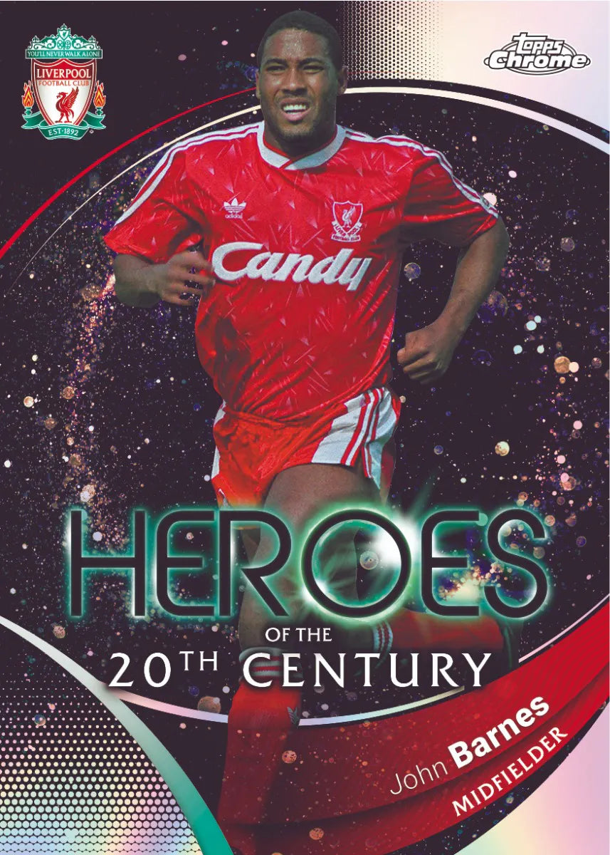 Topps Chrome Liverpool FC 23/24 Trading Cards Pack - Premium Football Collectibles for Fans & Collectors | Perfect for Display, Gifts, and Match Day Memorabilia
