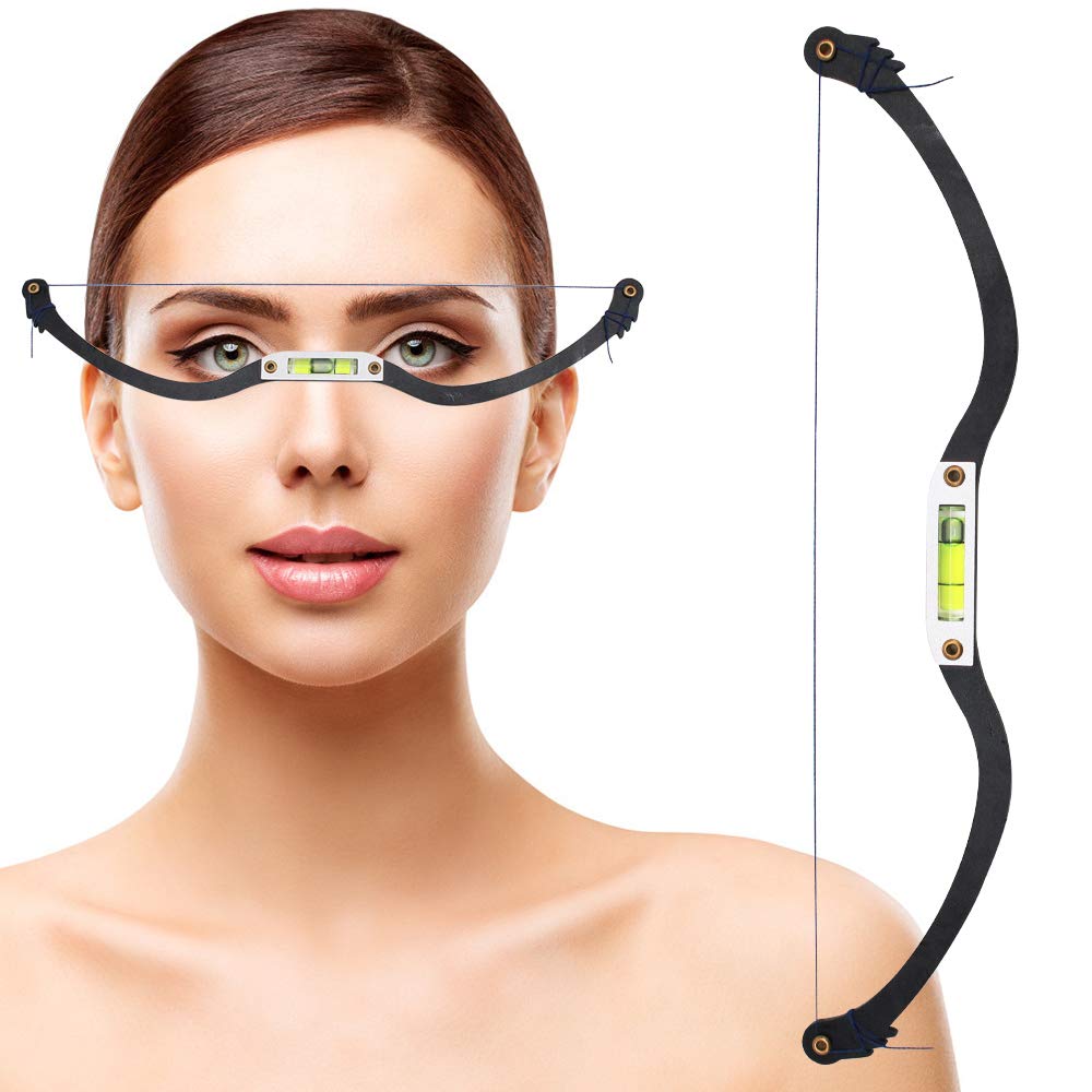 Professional Eyebrow Shaping Kit - Eyebrow Stencil, Ruler & Corrector Tool for Perfectly Shaped Brows | Reusable Eyebrow Positioning & Measuring Kit for Salon & Home Use | DIY Eyebrow Grooming & Makeup Essential