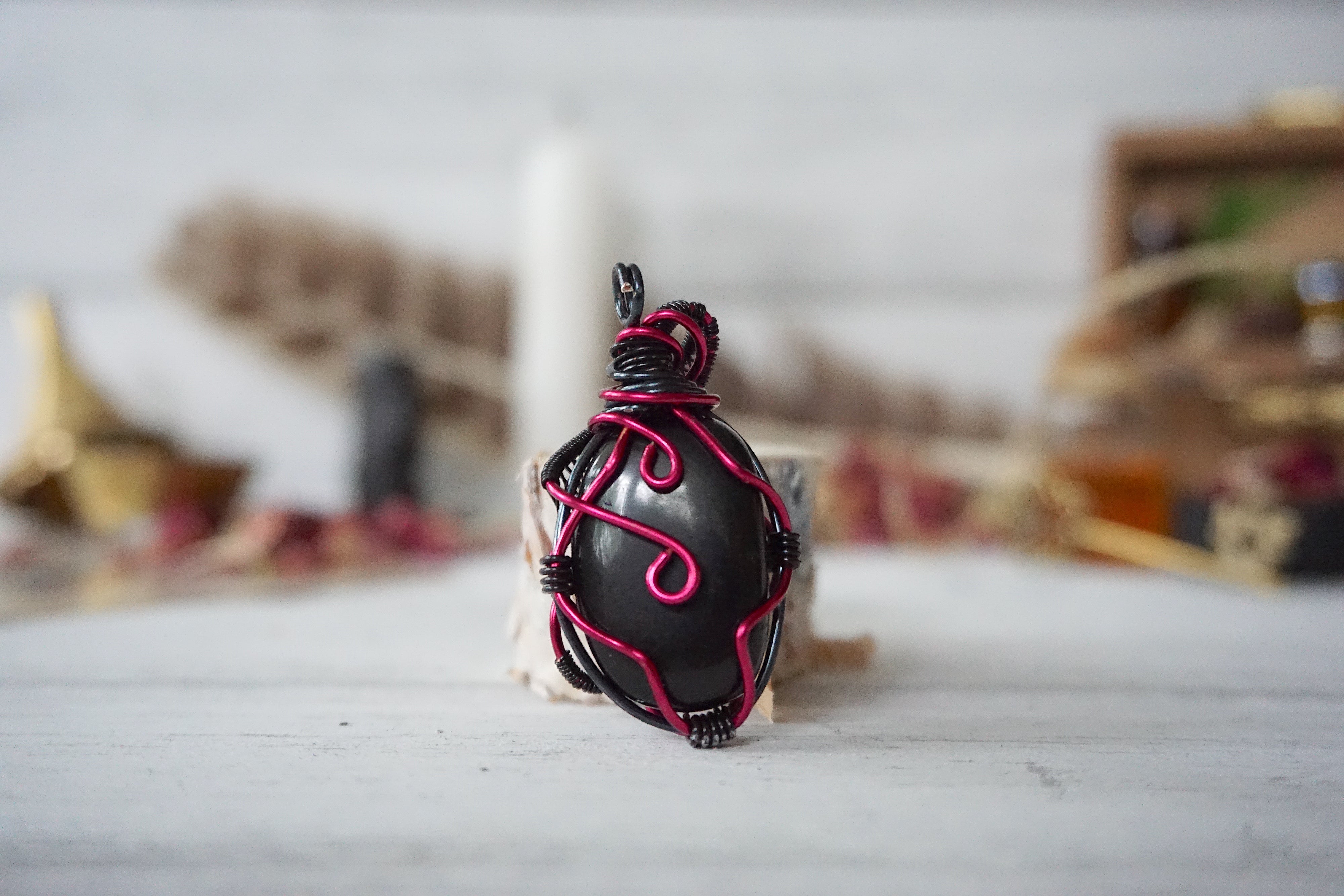 AURA OBSIDIAN COLLECTION - Obsidian Pink Crystal Jewelry Set for Women | Healing Stones Necklace & Bracelet Gift | Spiritual Energy, Chakra Balancing & Meditation Accessories | Perfect for Yoga, Reiki & Mindful Living