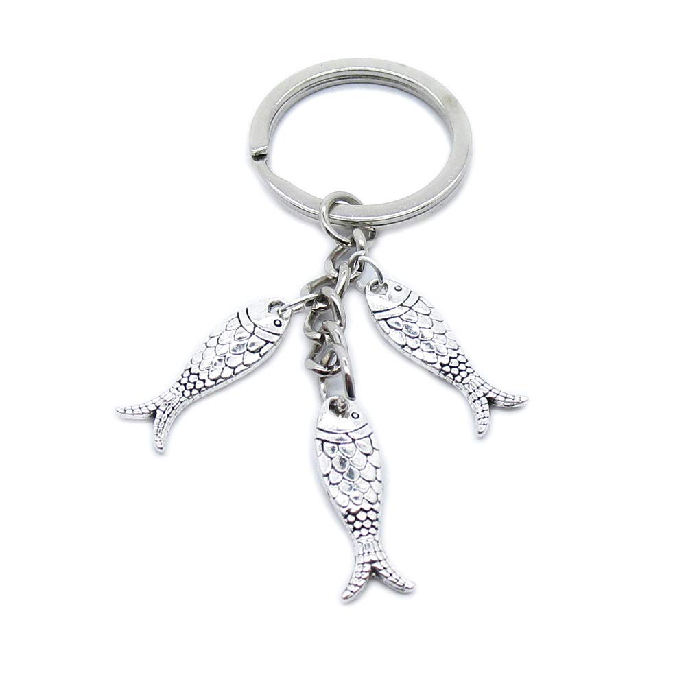50Pcs Bulk Keychain Rings - Durable Jewelry Clasps for DIY Crafts, Key Rings & Accessories (BT4020 Fish Hook Style) - Perfect for Keychains, Gift Tags & Handmade Jewelry Making