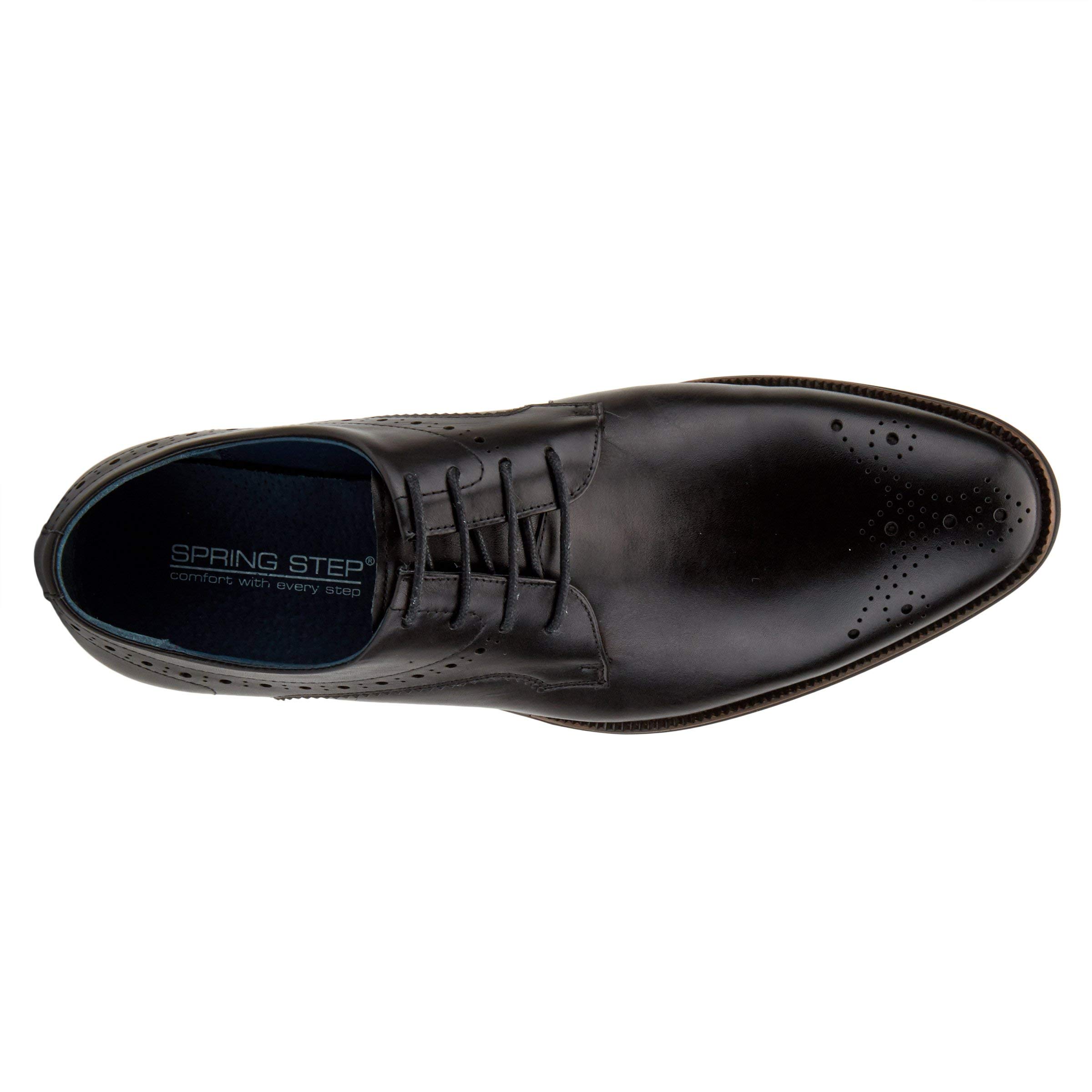 Spring Step Men's Charlie Oxford Shoes - Comfortable & Stylish Casual Dress Shoes for Work, Office & Formal Occasions
