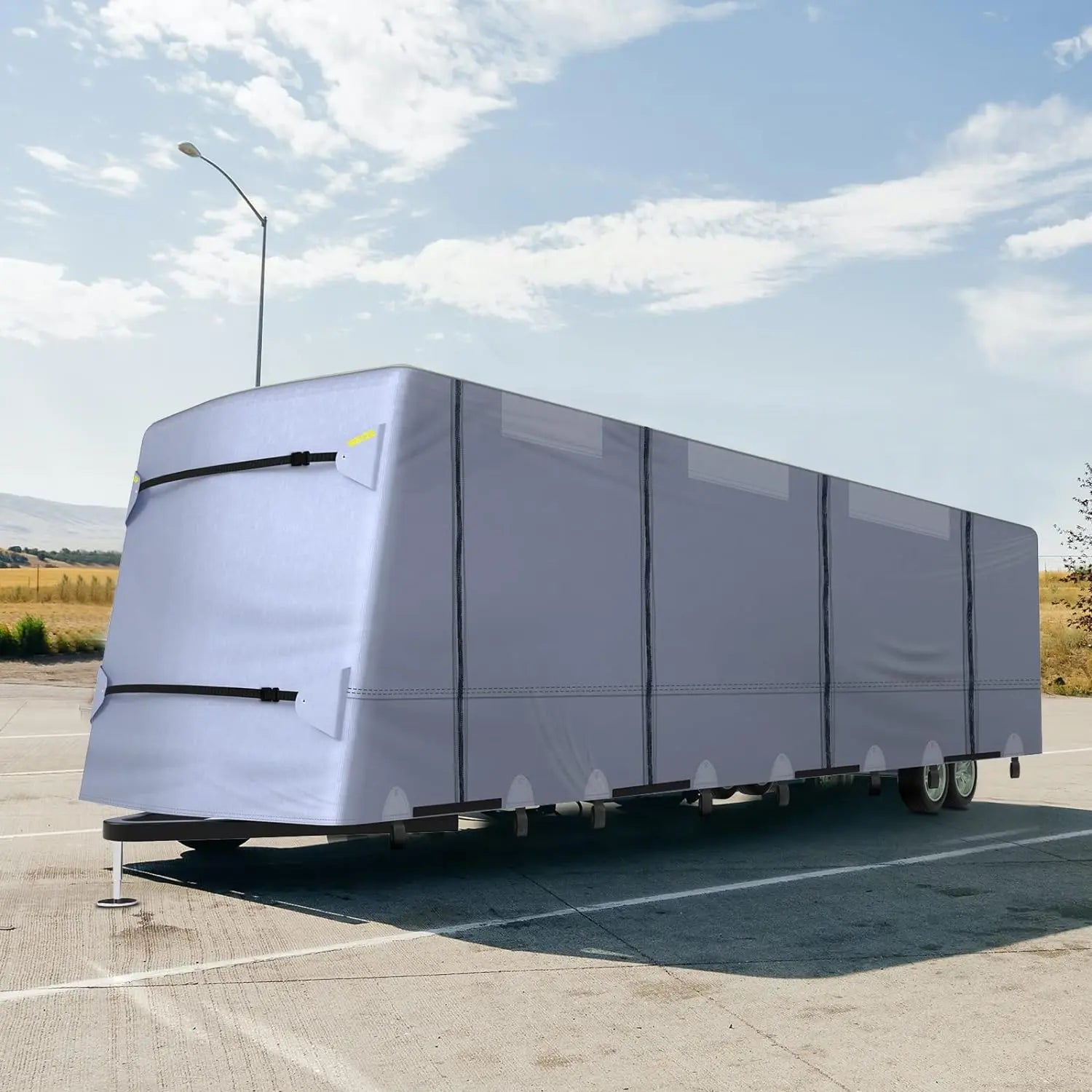 WEIZE 5-Layer 300D Oxford RV Cover for Travel Trailers & Motorhomes 29'1